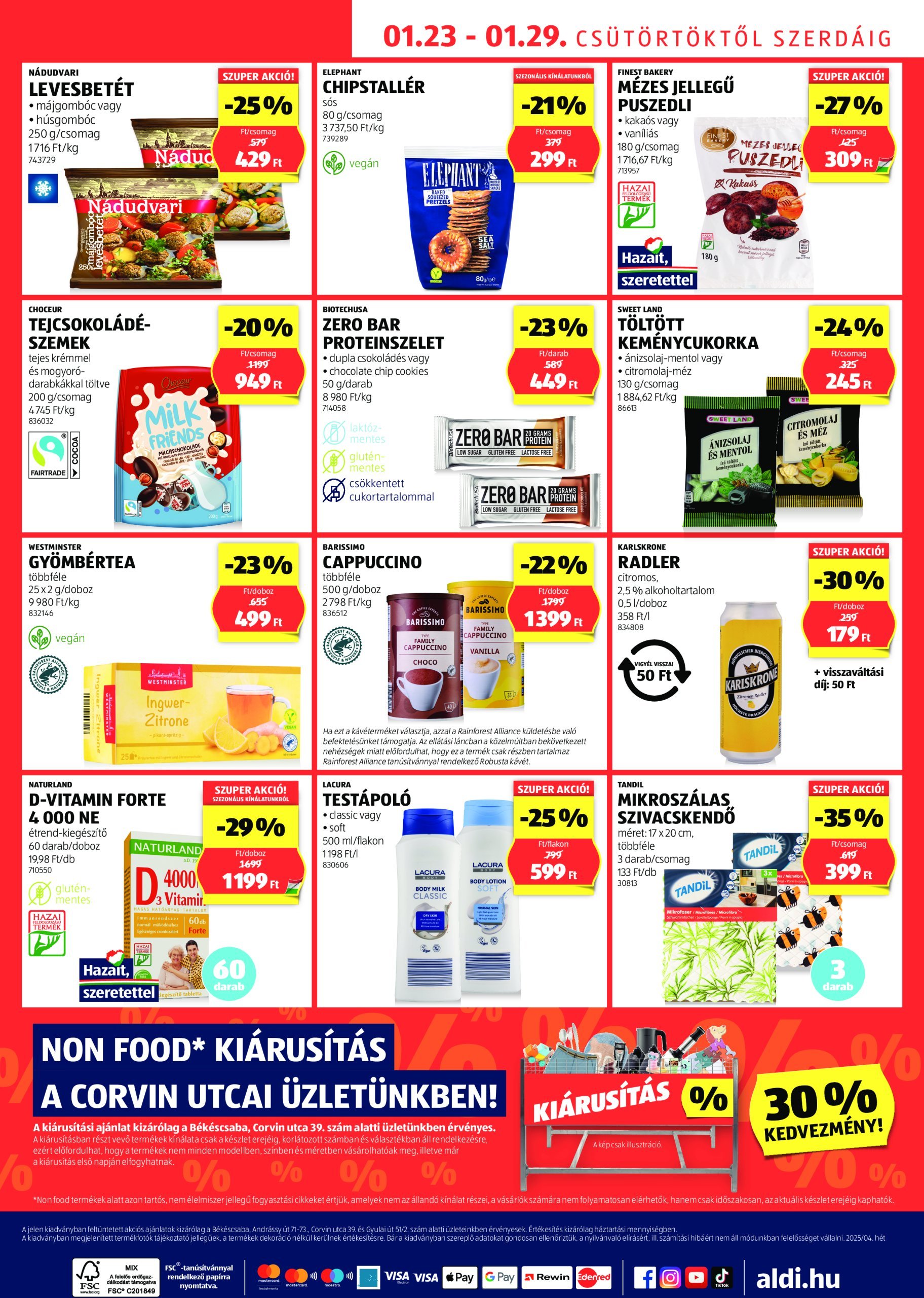 aldi - Aldi - Békéscsaba extra akciós újság, érvényes 01.23. - 01.29. - page: 2