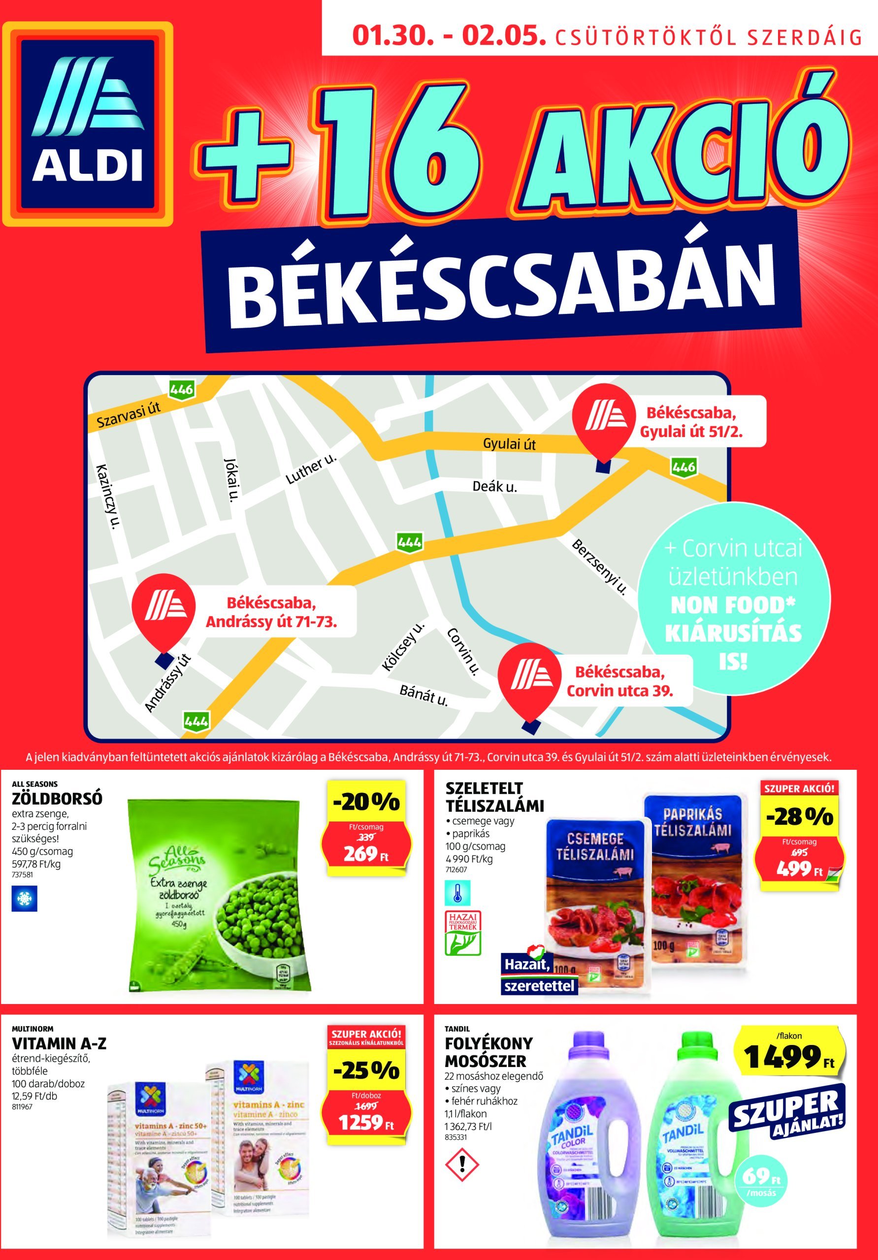 aldi - Aldi - Békéscsaba extra akciós újság, érvényes 01.30. - 02.05.