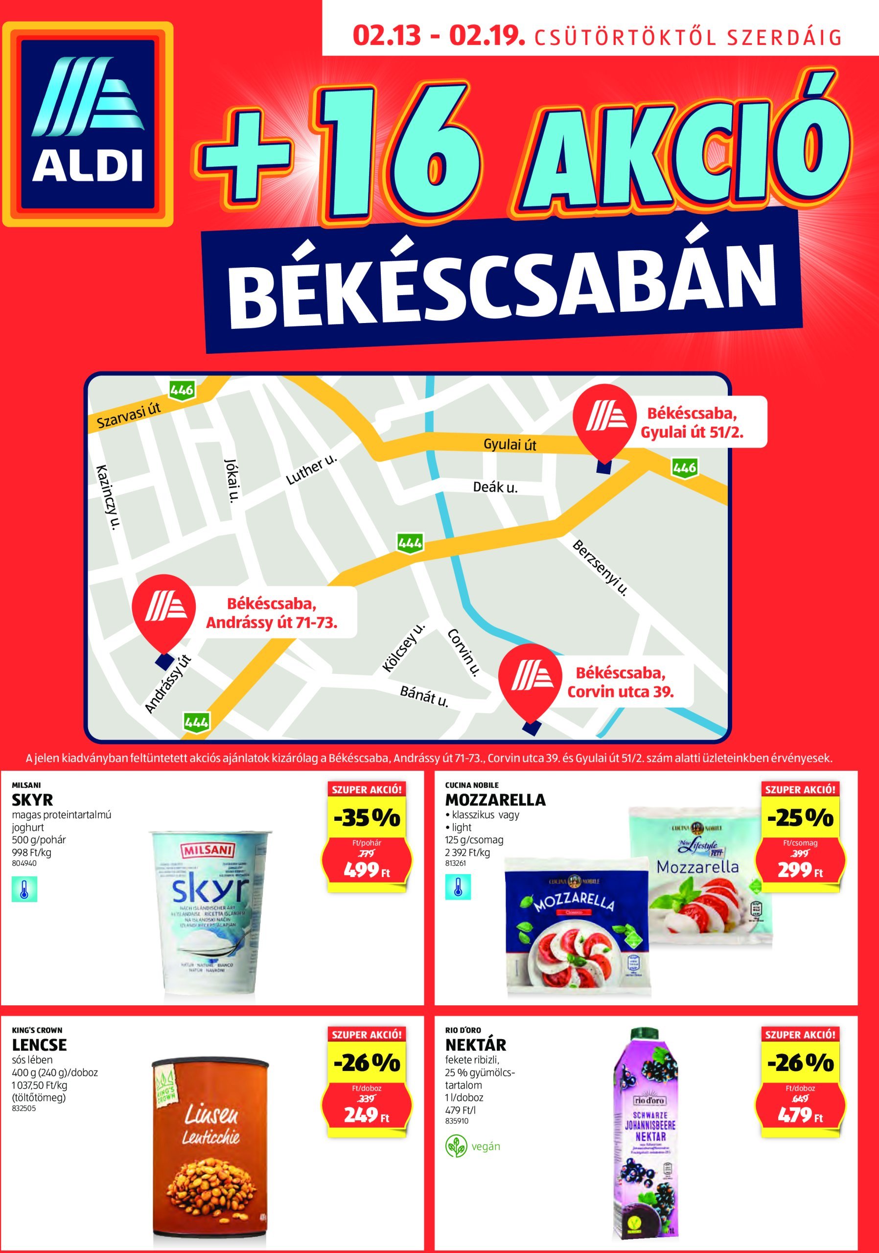 aldi - Aldi - Békéscsaba extra akciós újság, érvényes 02.13. - 02.19.