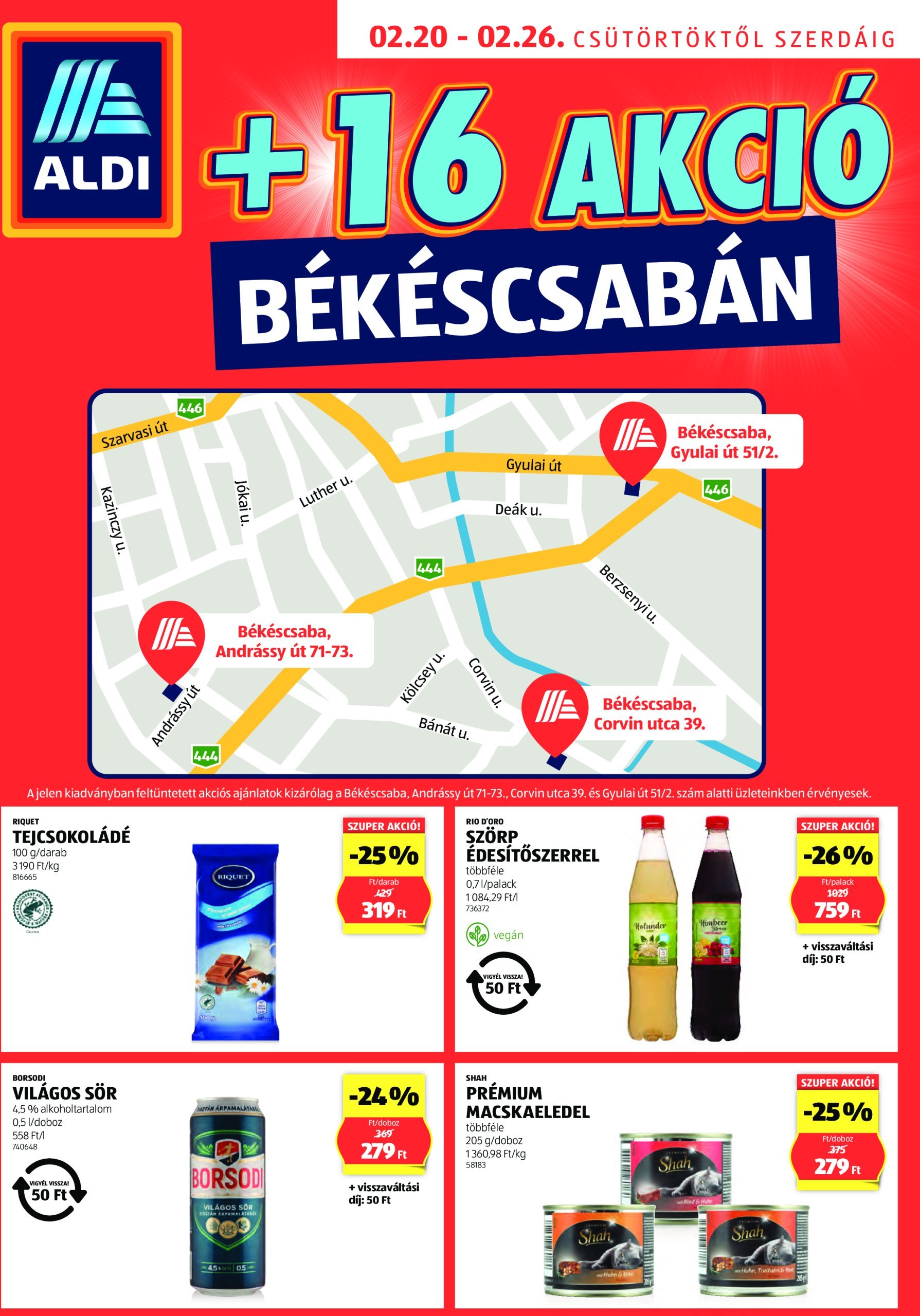 aldi - Aldi - Békéscsaba extra akciós újság, érvényes 02.20. - 02.26.