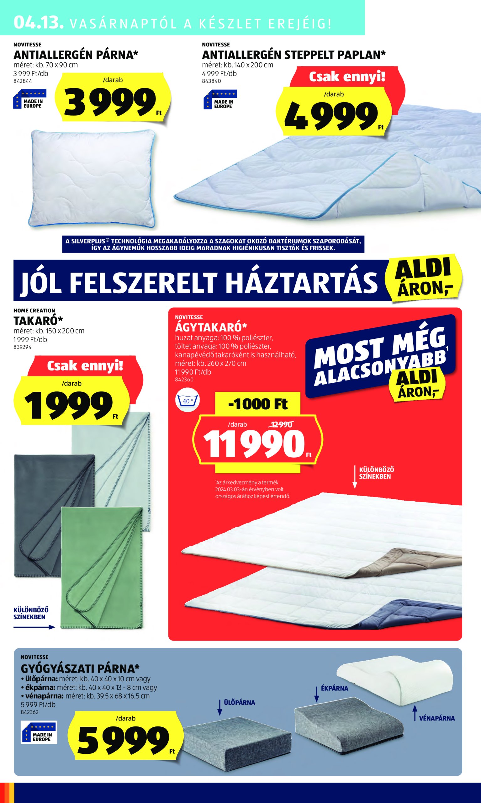aldi - Aldi - Középső sor termékei akciós újság, érvényes 04.10. - 04.16. - page: 13