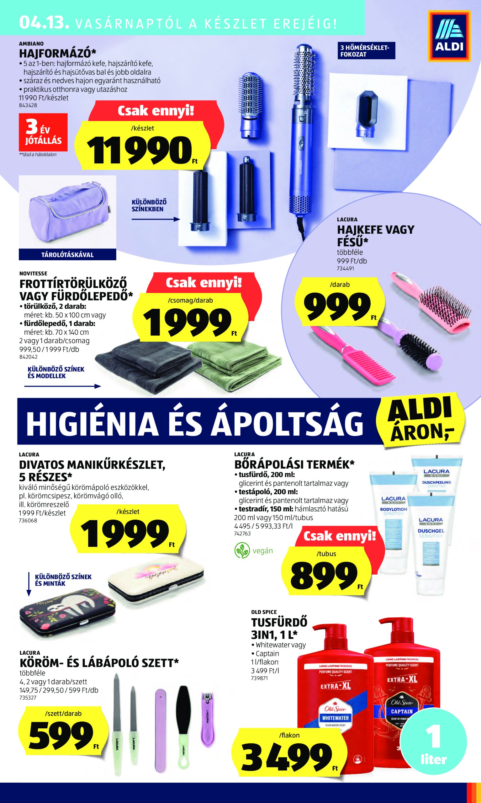 aldi - Aldi - Középső sor termékei akciós újság, érvényes 04.10. - 04.16. - page: 16