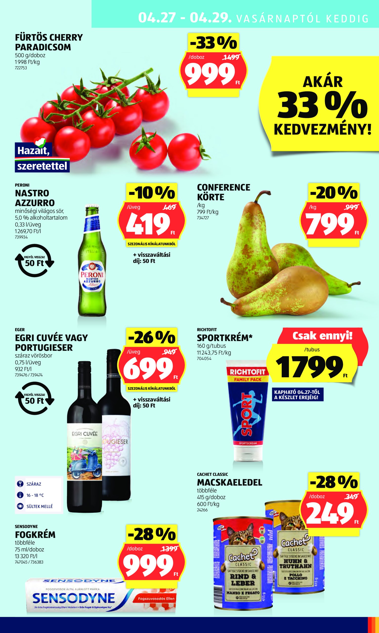 aldi - Aldi akciós újság, érvényes 04.24. - 04.29. - page: 33 aldi - Aldi akciós újság, érvényes 04.24. - 04.29. - page: 33
