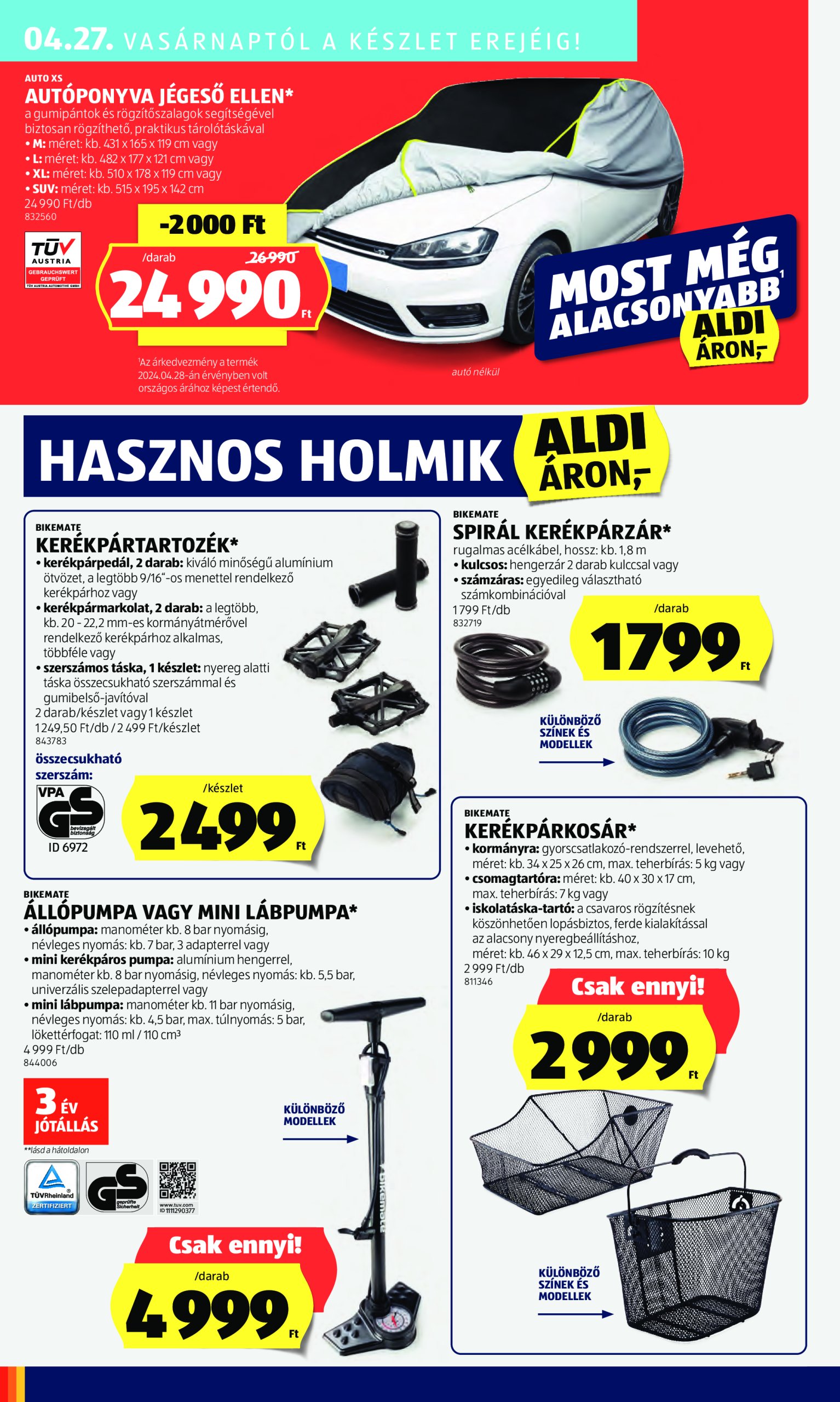 aldi - Aldi - Középső sor termékei akciós újság, érvényes 04.24. - 04.30. - page: 22