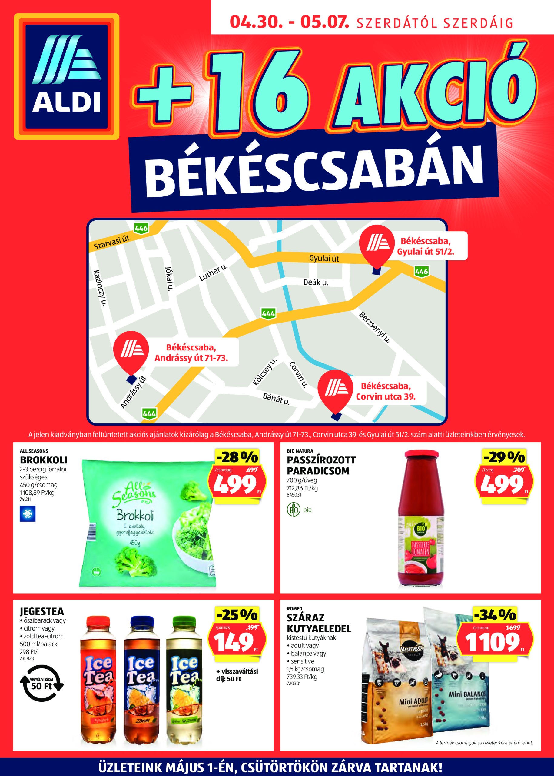 aldi - Aldi - Békéscsaba extra akciós újság, érvényes 04.30. - 05.07.