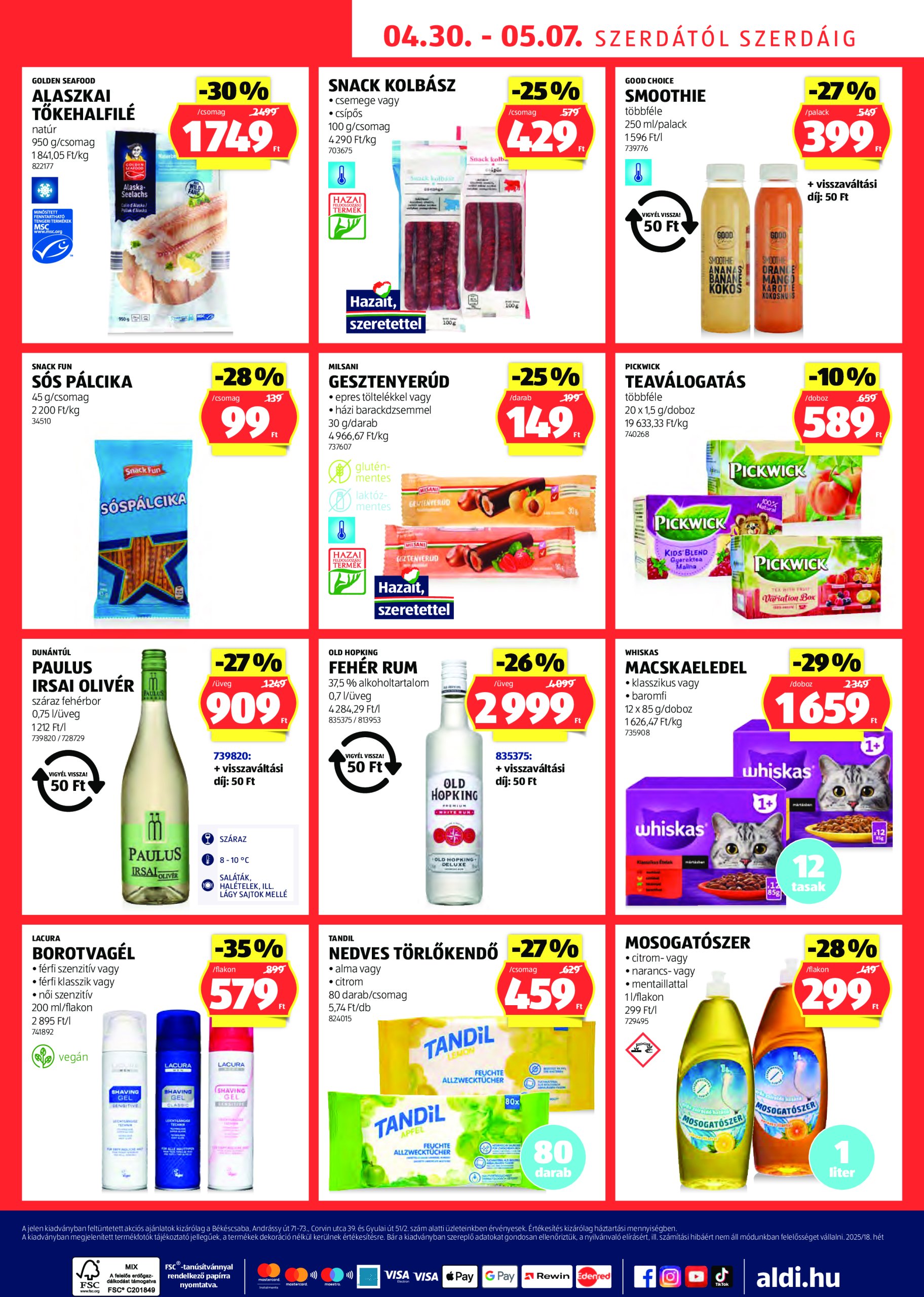 aldi - Aldi - Békéscsaba extra akciós újság, érvényes 04.30. - 05.07. - page: 2