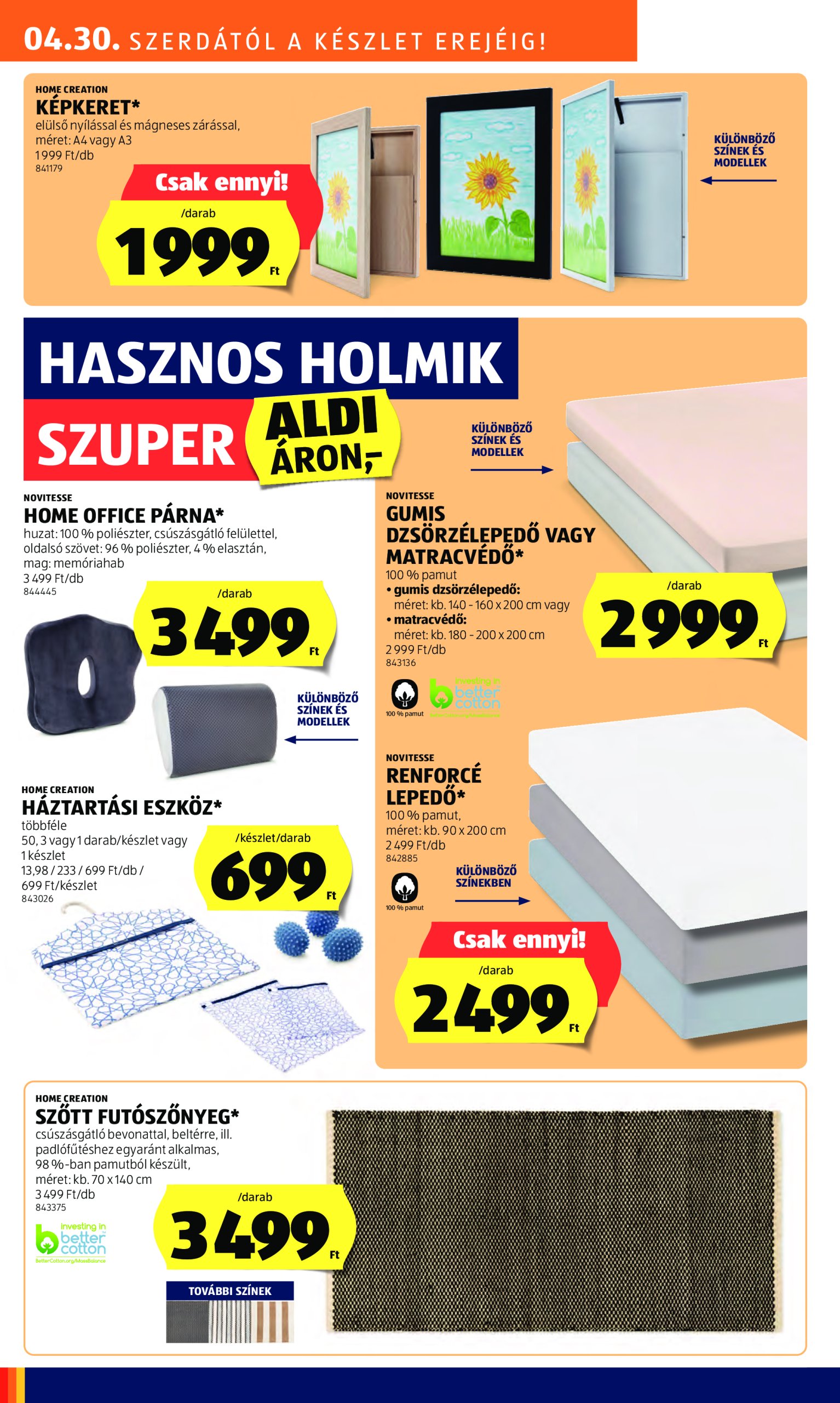 aldi - Aldi - Középső sor termékei akciós újság, érvényes 04.30. - 05.07. - page: 4