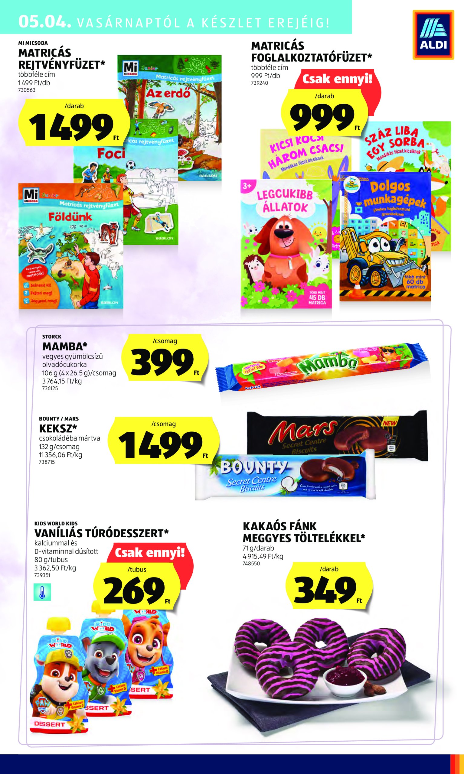 aldi - Aldi - Középső sor termékei akciós újság, érvényes 04.30. - 05.07. - page: 15