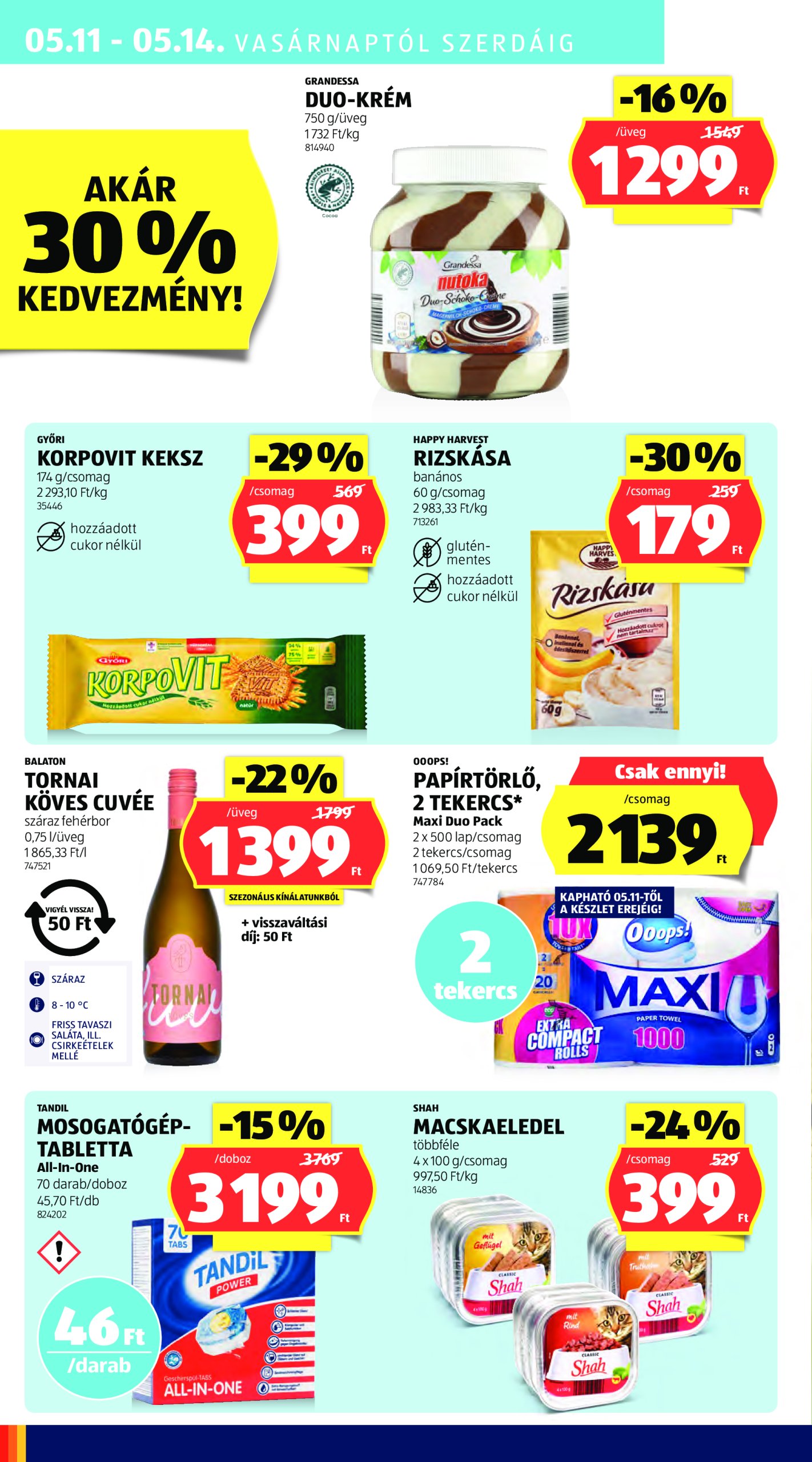 aldi - Aldi akciós újság, érvényes 05.08. - 05.14. - page: 30 aldi - Aldi akciós újság, érvényes 05.08. - 05.14. - page: 30
