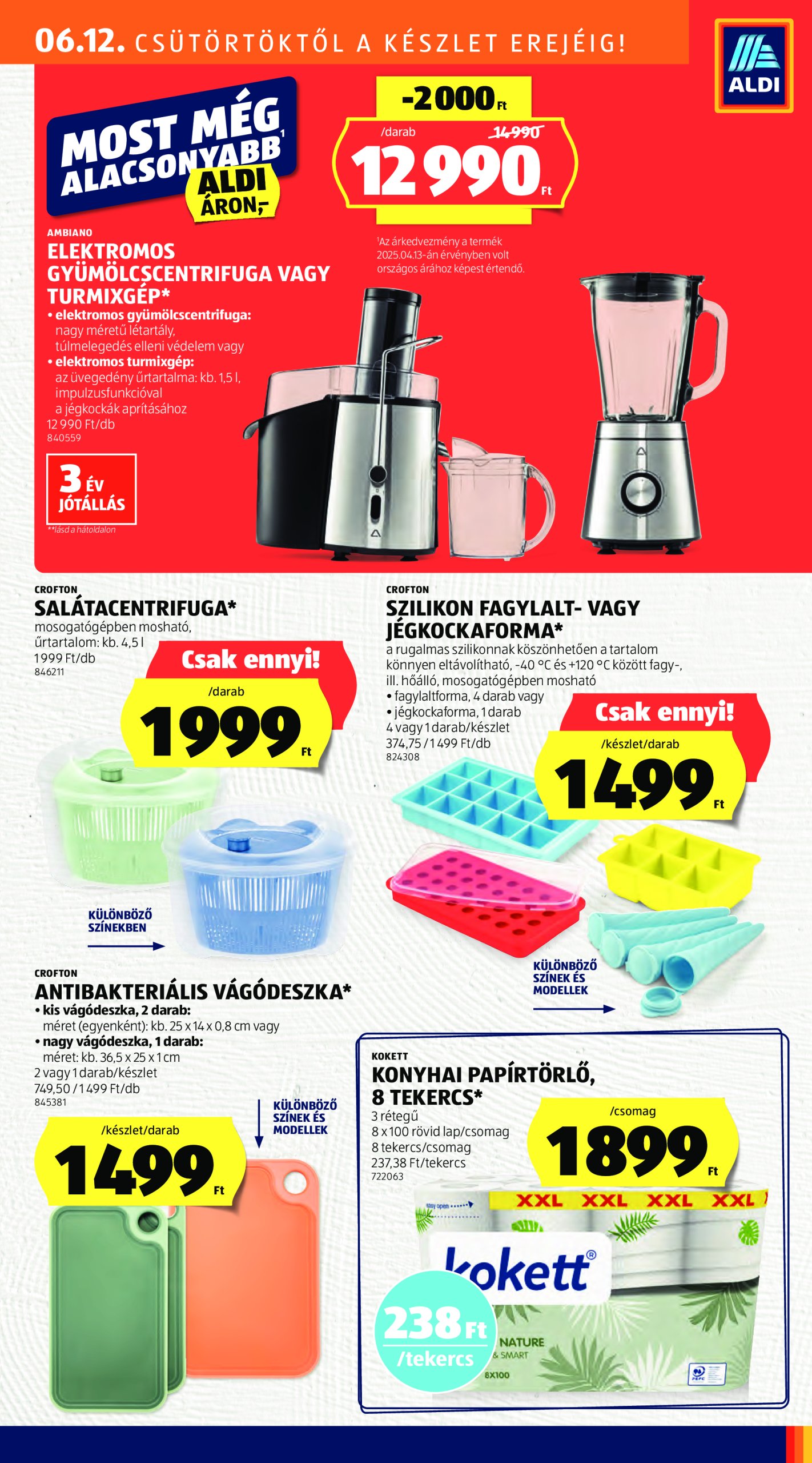 aldi - Aldi - Középső sor termékei akciós újság, érvényes 06.12. - 06.18. - page: 7