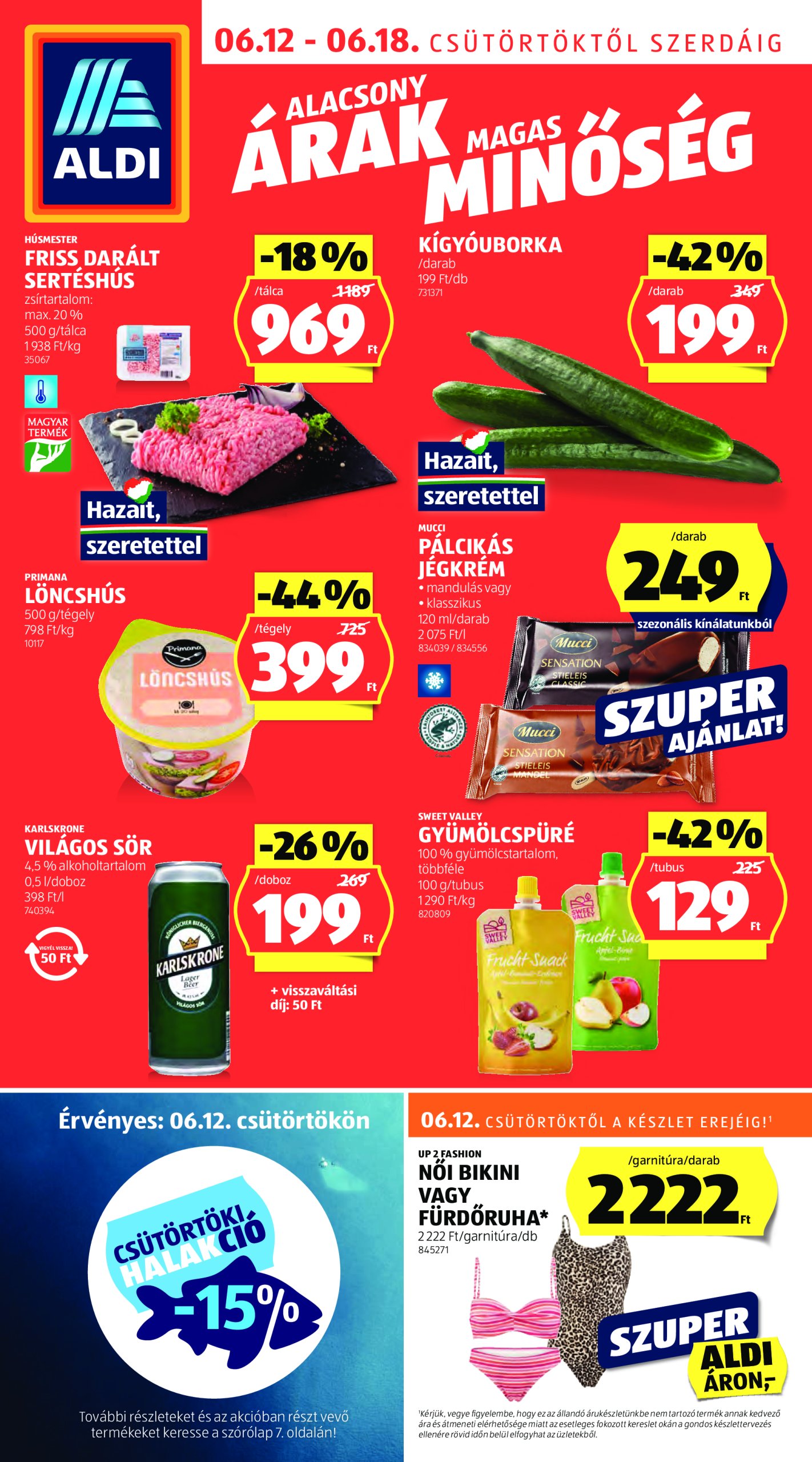 aldi - Aldi akciós újság, érvényes 06.12. - 06.18. - page: 1 aldi - Aldi akciós újság, érvényes 06.12. - 06.18. - page: 1