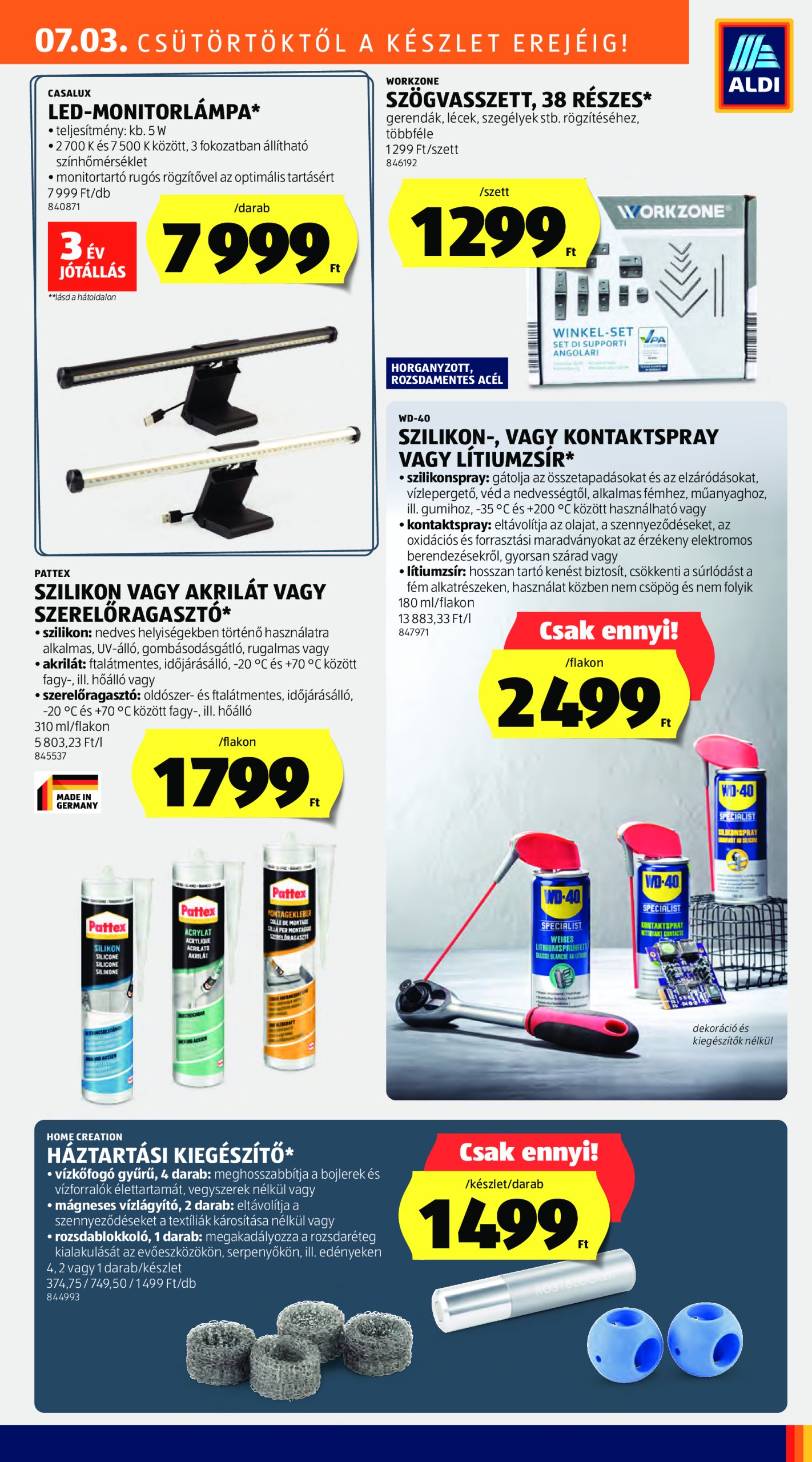 aldi - Aldi - Középső sor termékei akciós újság, érvényes 07.03. - 07.09. - page: 7