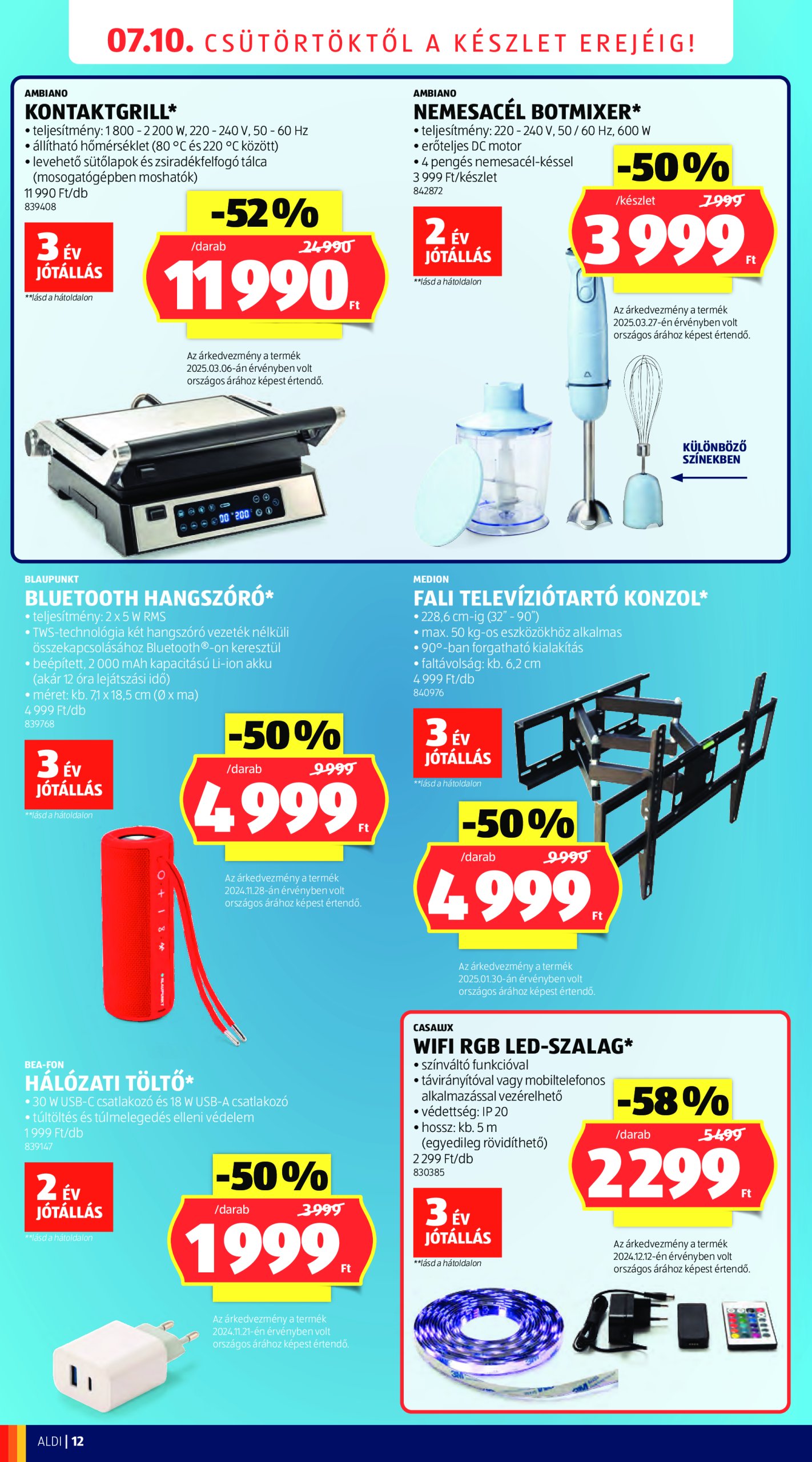 aldi - Aldi - Üzletnyitás: Budaörs, akciós újság, érvényes 07.10. - 07.12. - page: 12