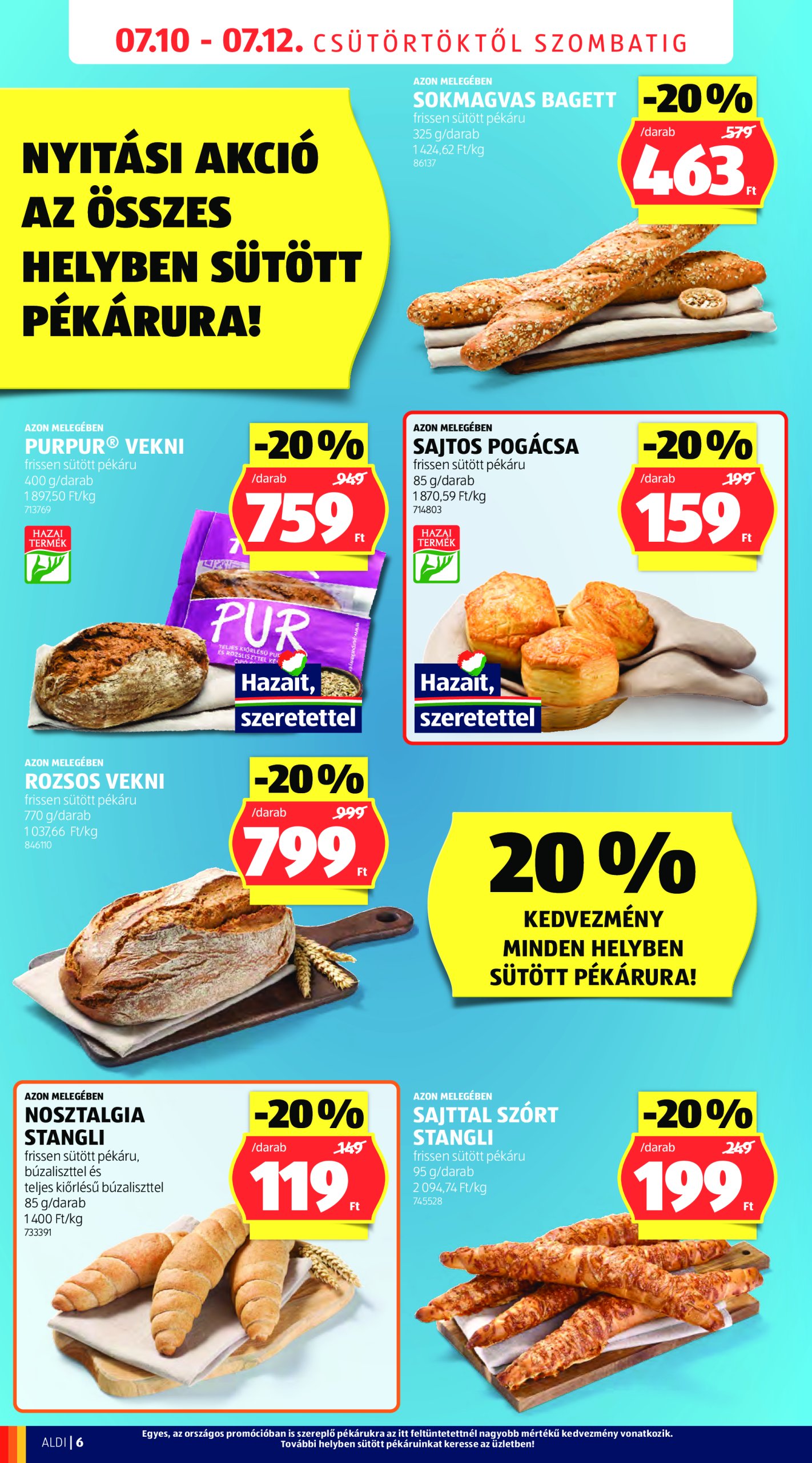 aldi - Aldi - Üzletnyitás: Budaörs, akciós újság, érvényes 07.10. - 07.12. - page: 6