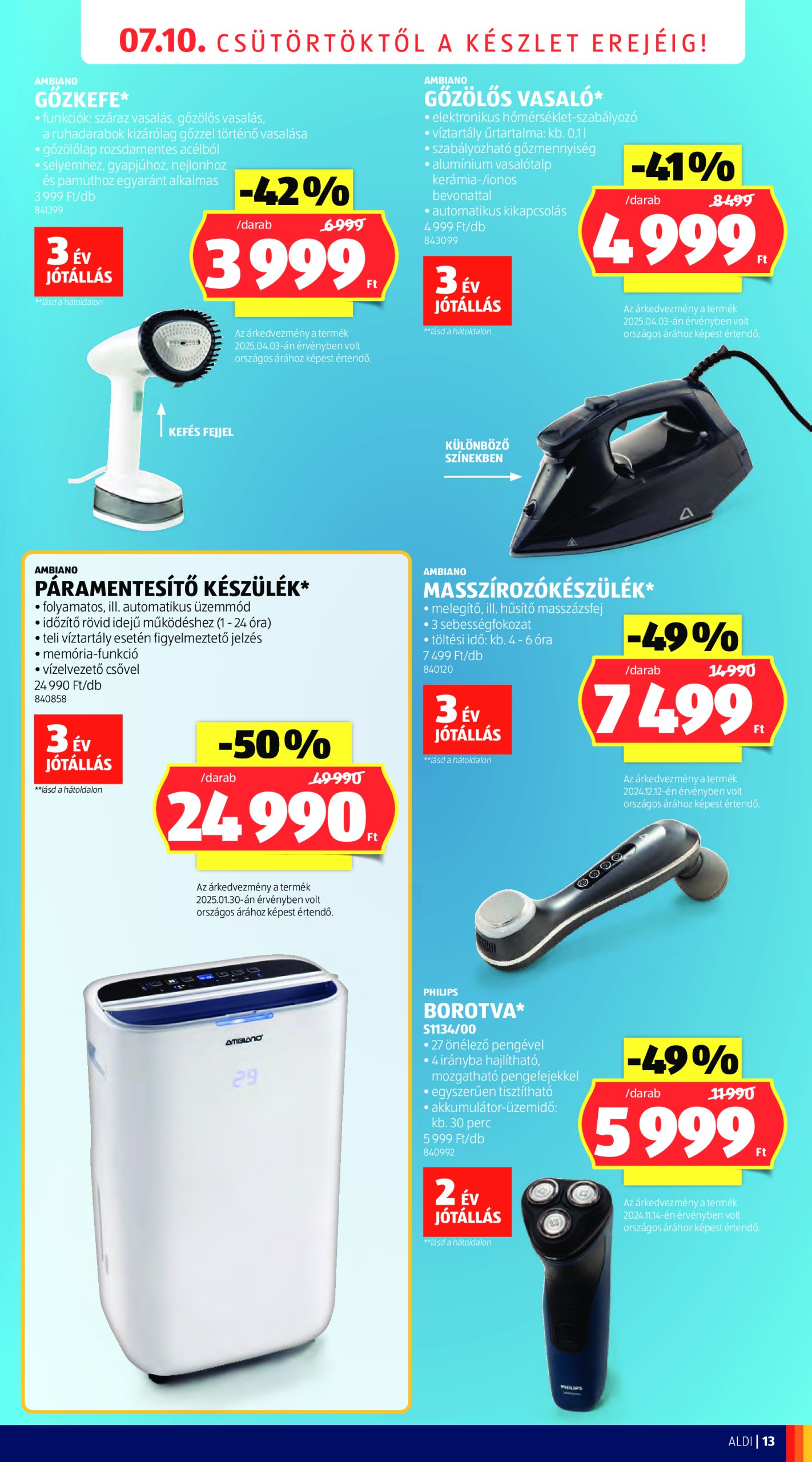aldi - Aldi - Üzletnyitás: Budaörs, akciós újság, érvényes 07.10. - 07.12. - page: 13