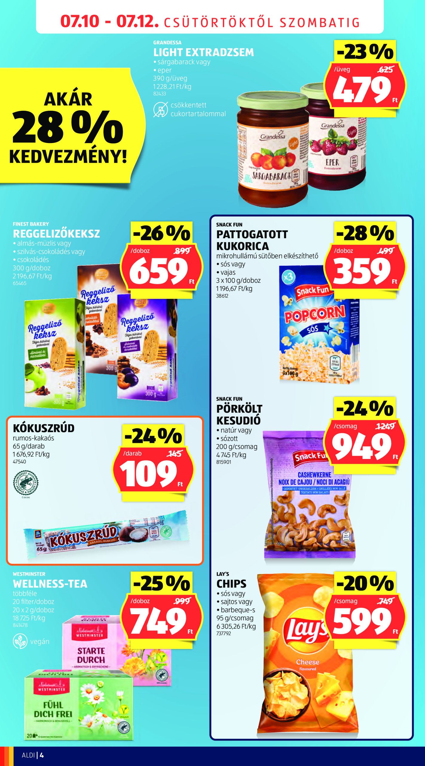 aldi - Aldi - Üzletnyitás: Budaörs, akciós újság, érvényes 07.10. - 07.12. - page: 4