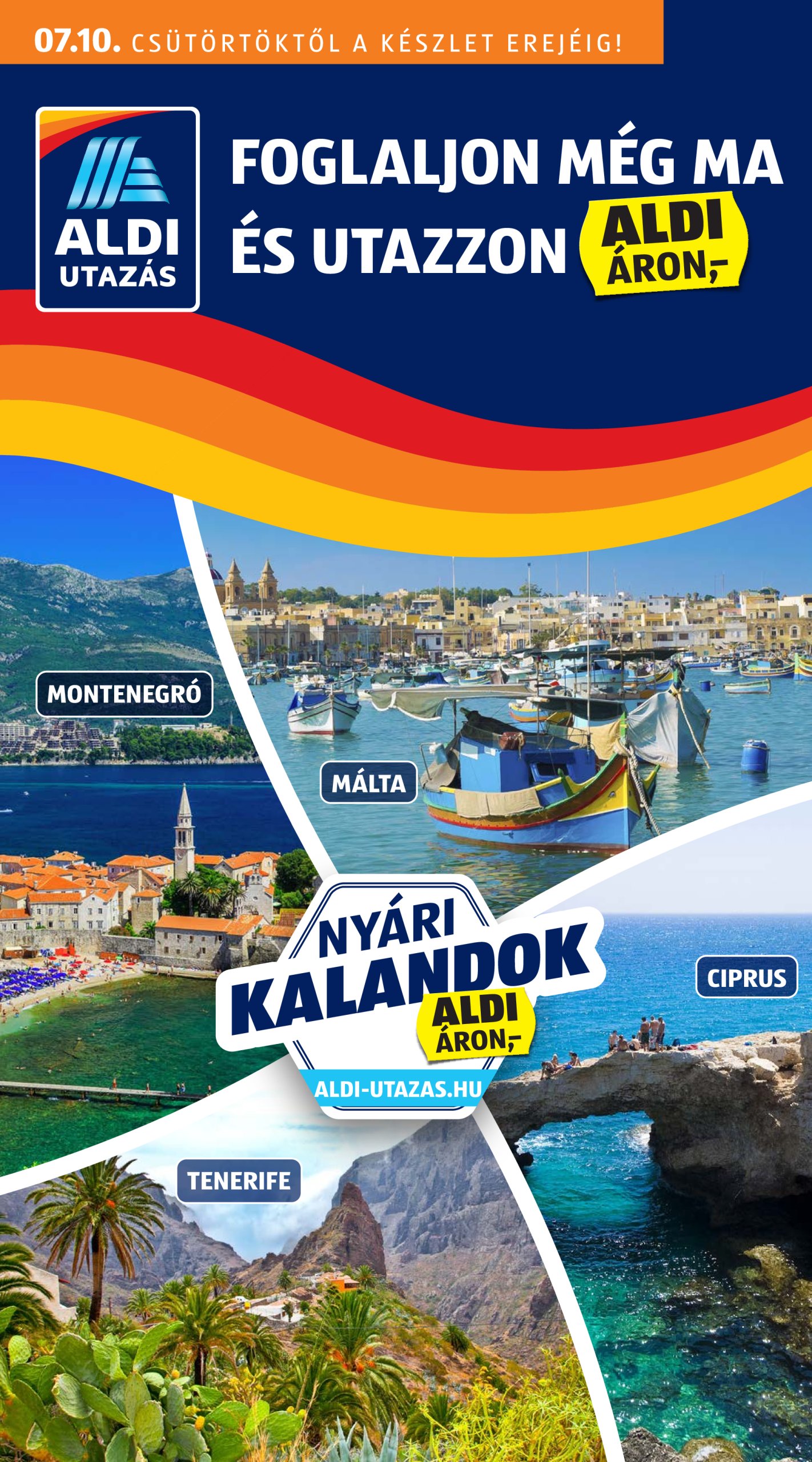 aldi - Aldi - Utazás katalógus akciós újság, érvényes 07.10. - 07.16.