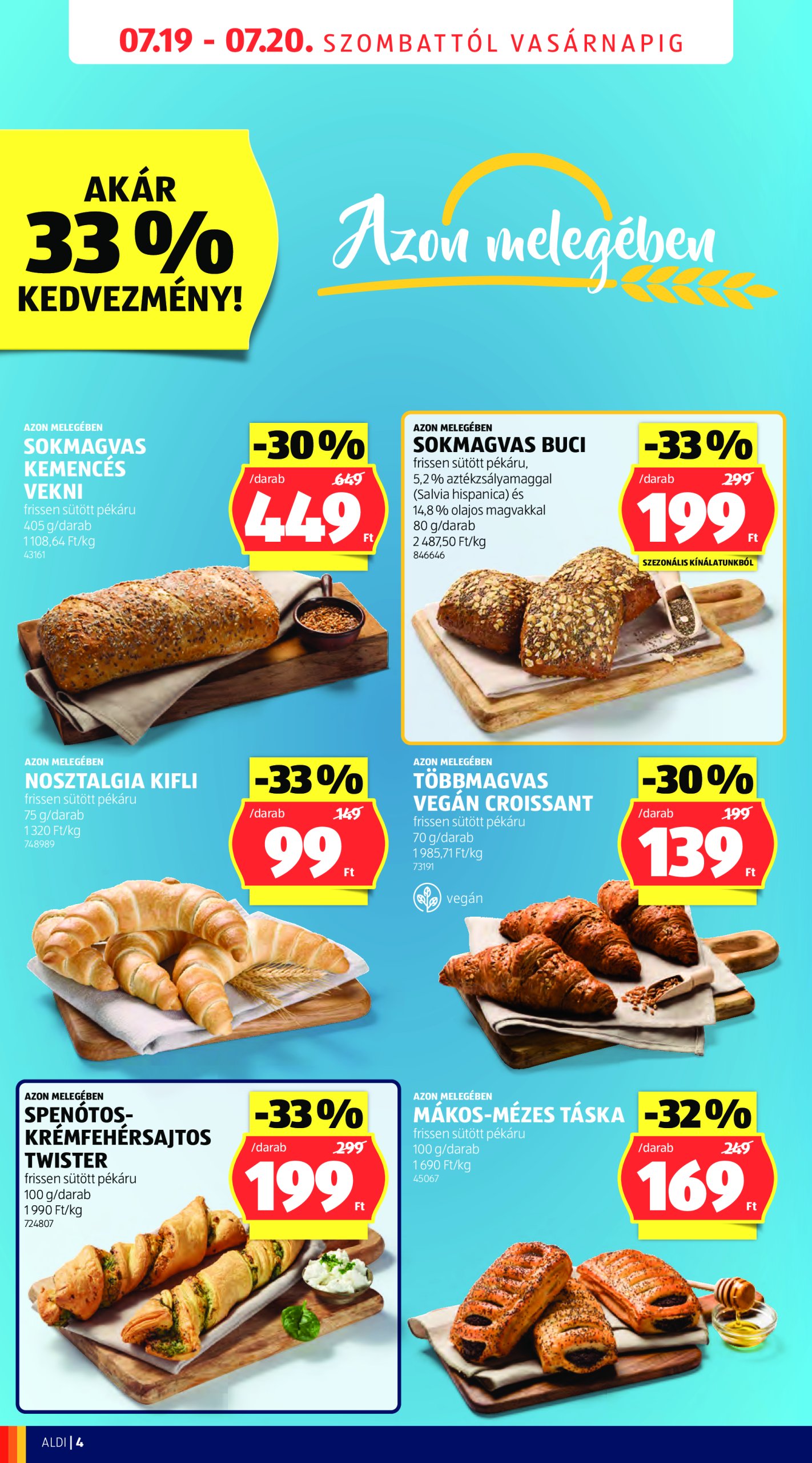 aldi - Aldi - Üzletnyitás: Mosonmagyaróvár, akciós újság, érvényes 07.19. - 07.20. - page: 4