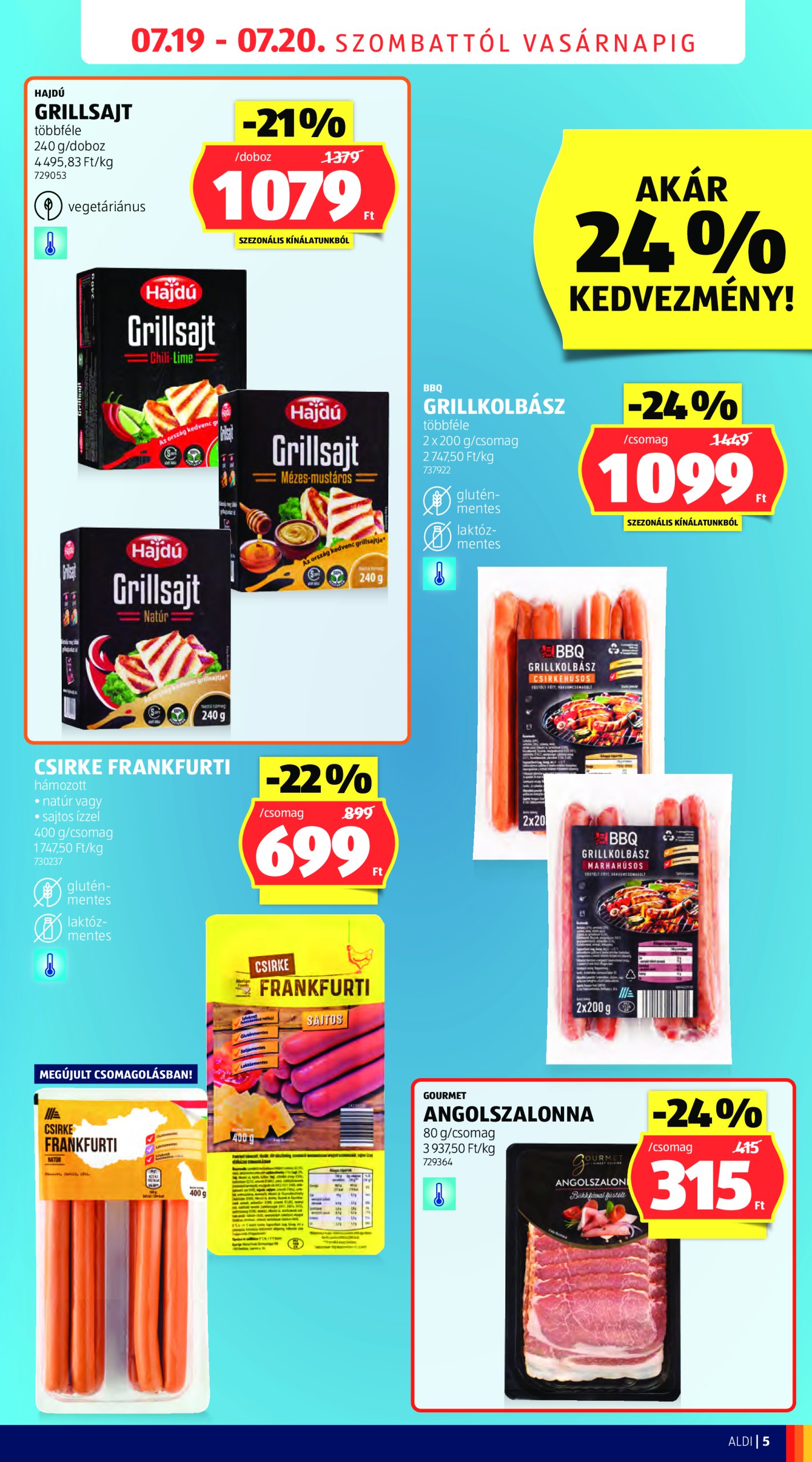 aldi - Aldi - Üzletnyitás: Mosonmagyaróvár, akciós újság, érvényes 07.19. - 07.20. - page: 5