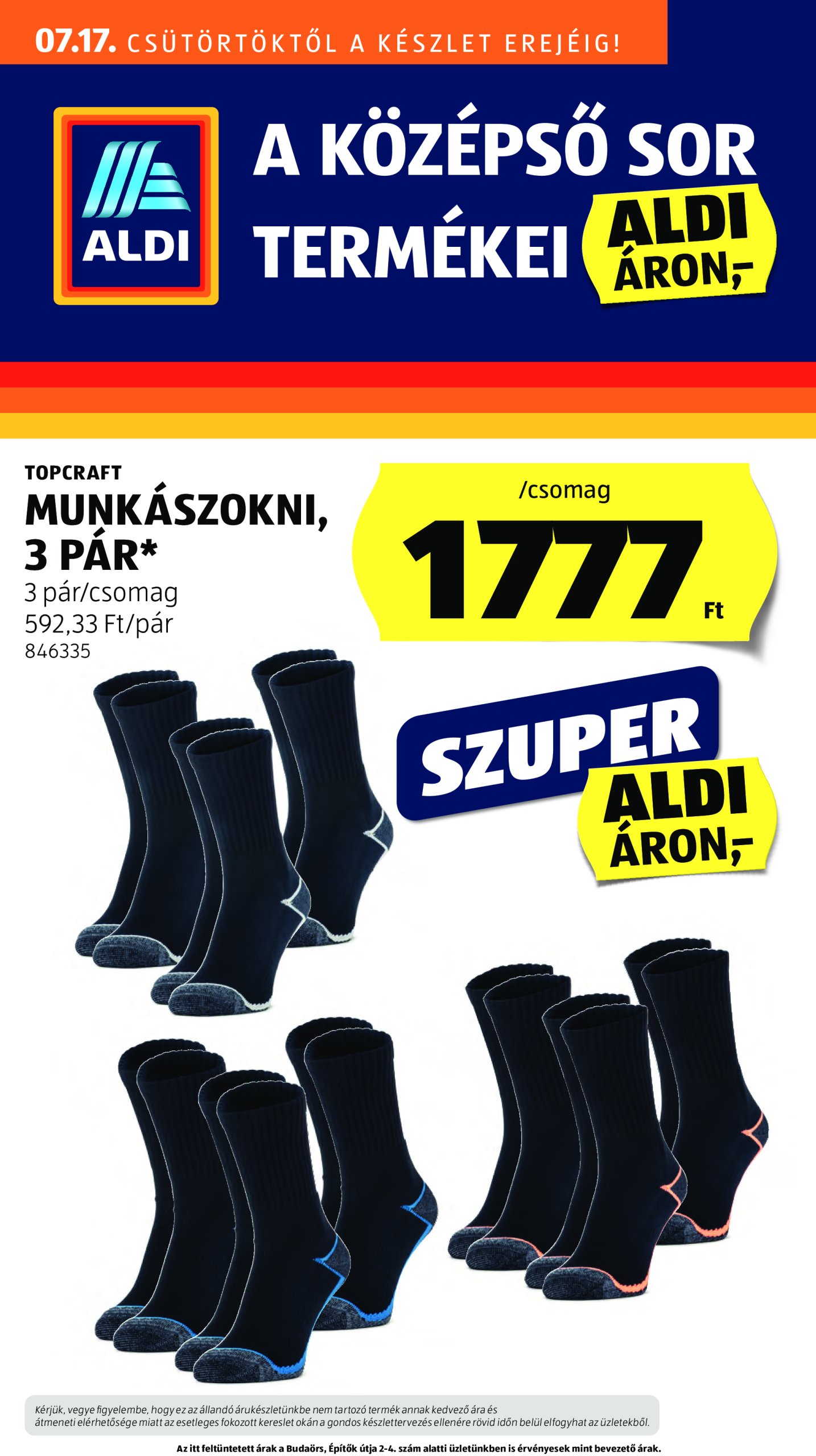 aldi - Aldi - Középső sor termékei akciós újság, érvényes 07.17. - 07.23.