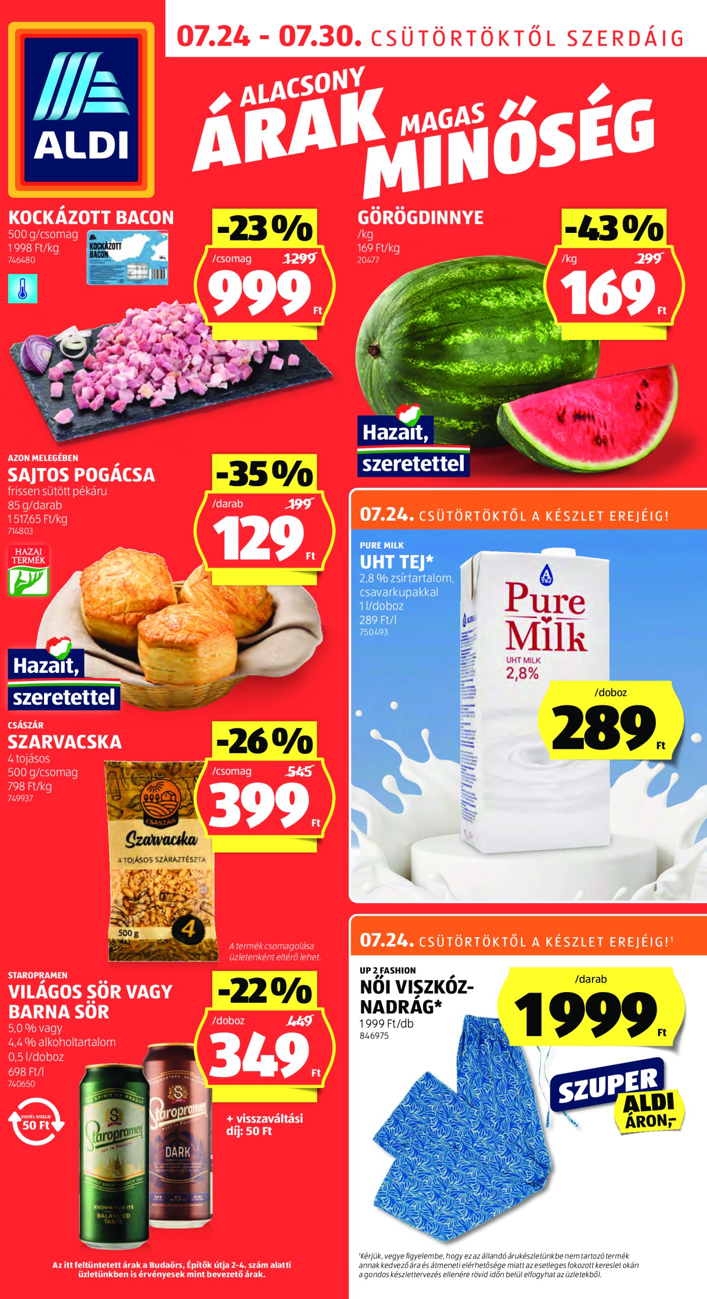 aldi - Aldi akciós újság, érvényes 07.24. - 07.30.