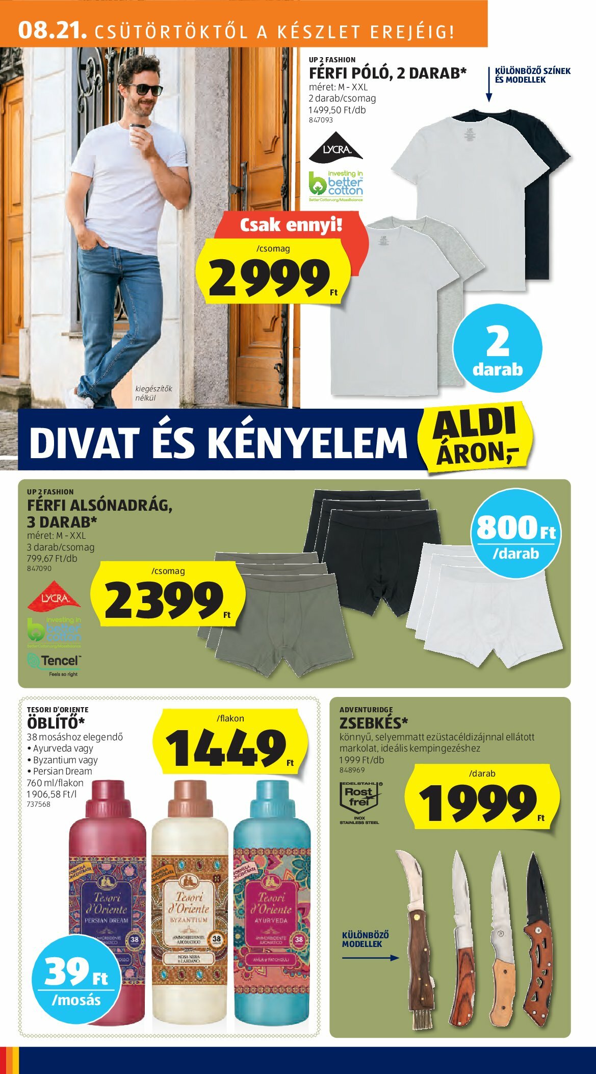 aldi - Aldi - Középső sor termékei akciós újság, érvényes 08.21. - 08.27. - page: 8
