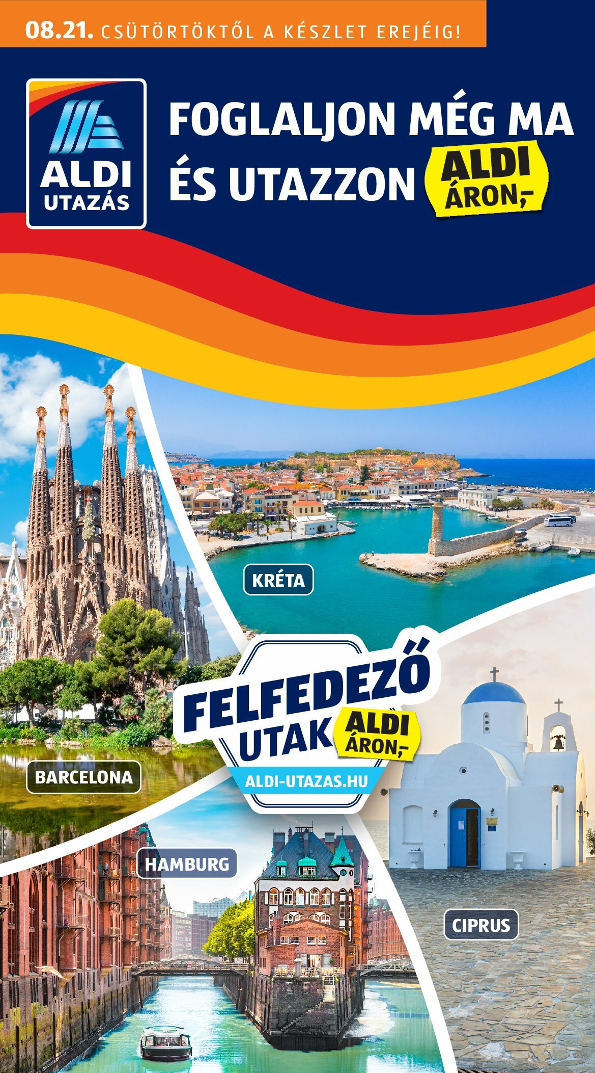 aldi - Aldi - Utazás katalógus akciós újság, érvényes 08.21. - 08.27.