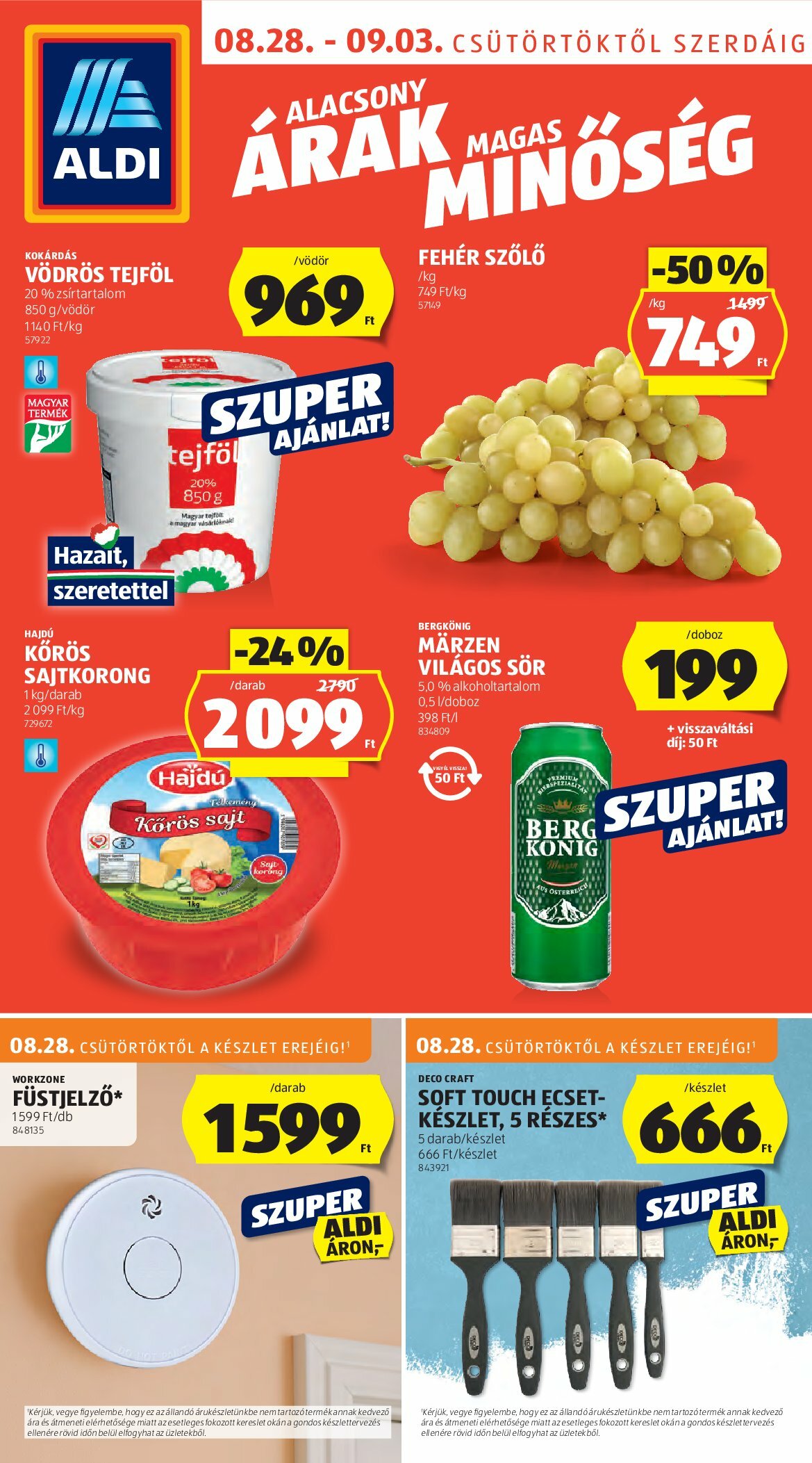 aldi - Aldi akciós újság, érvényes 08.28. - 09.03.
