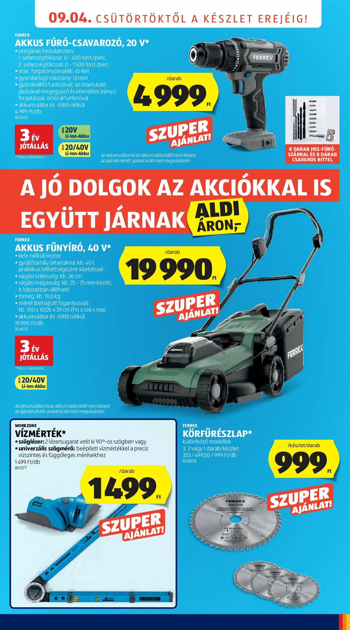 aldi - Aldi - Üzletnyitás: Eger, akciós újság, érvényes 09.04. - 09.06. - page: 9