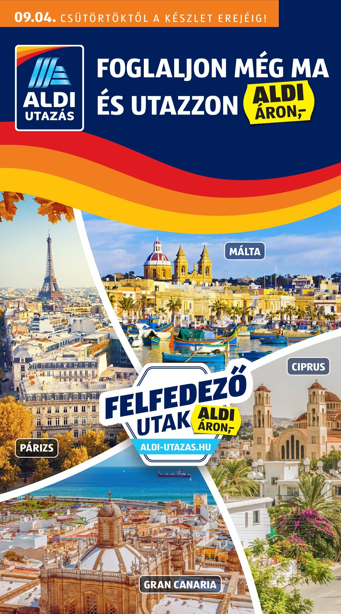 aldi - Aldi - Utazás katalógus akciós újság, érvényes 09.04. - 09.10.