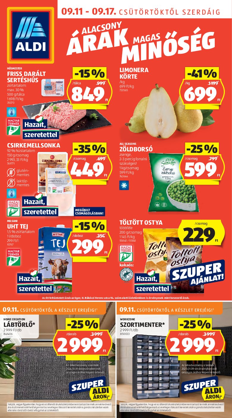 aldi - Aldi akciós újság, érvényes 09.11. - 09.17.