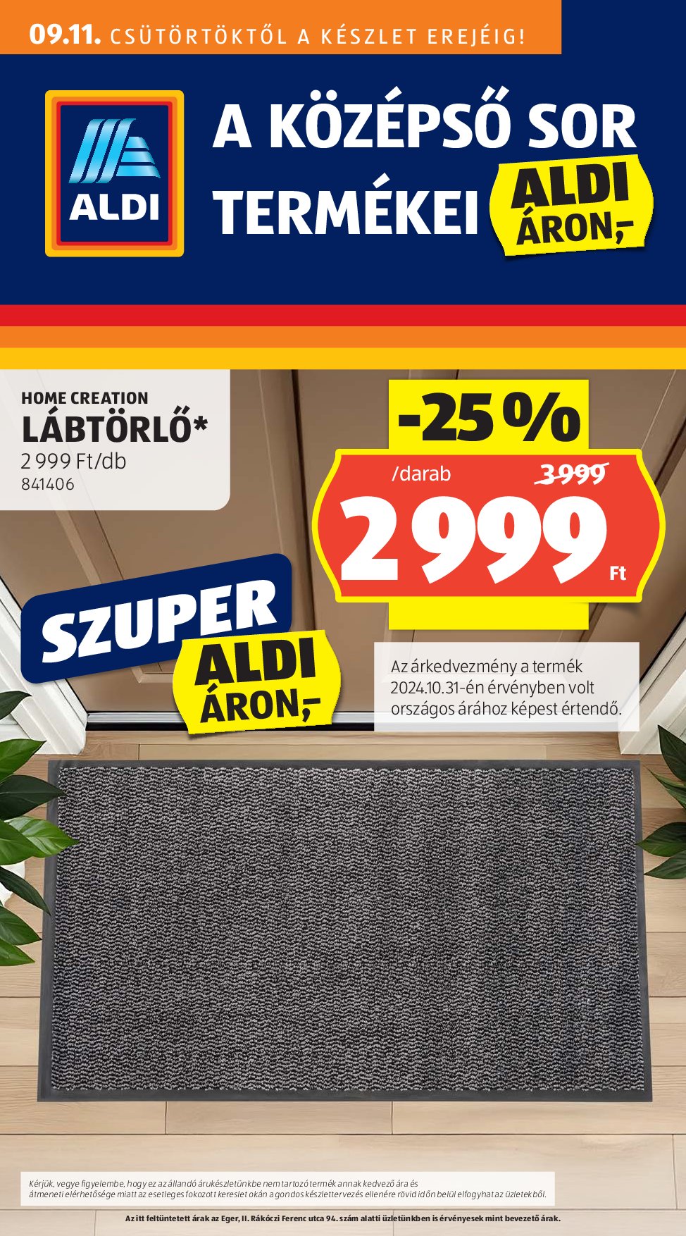 aldi - Aldi - Középső sor termékei akciós újság, érvényes 09.11. - 09.17.