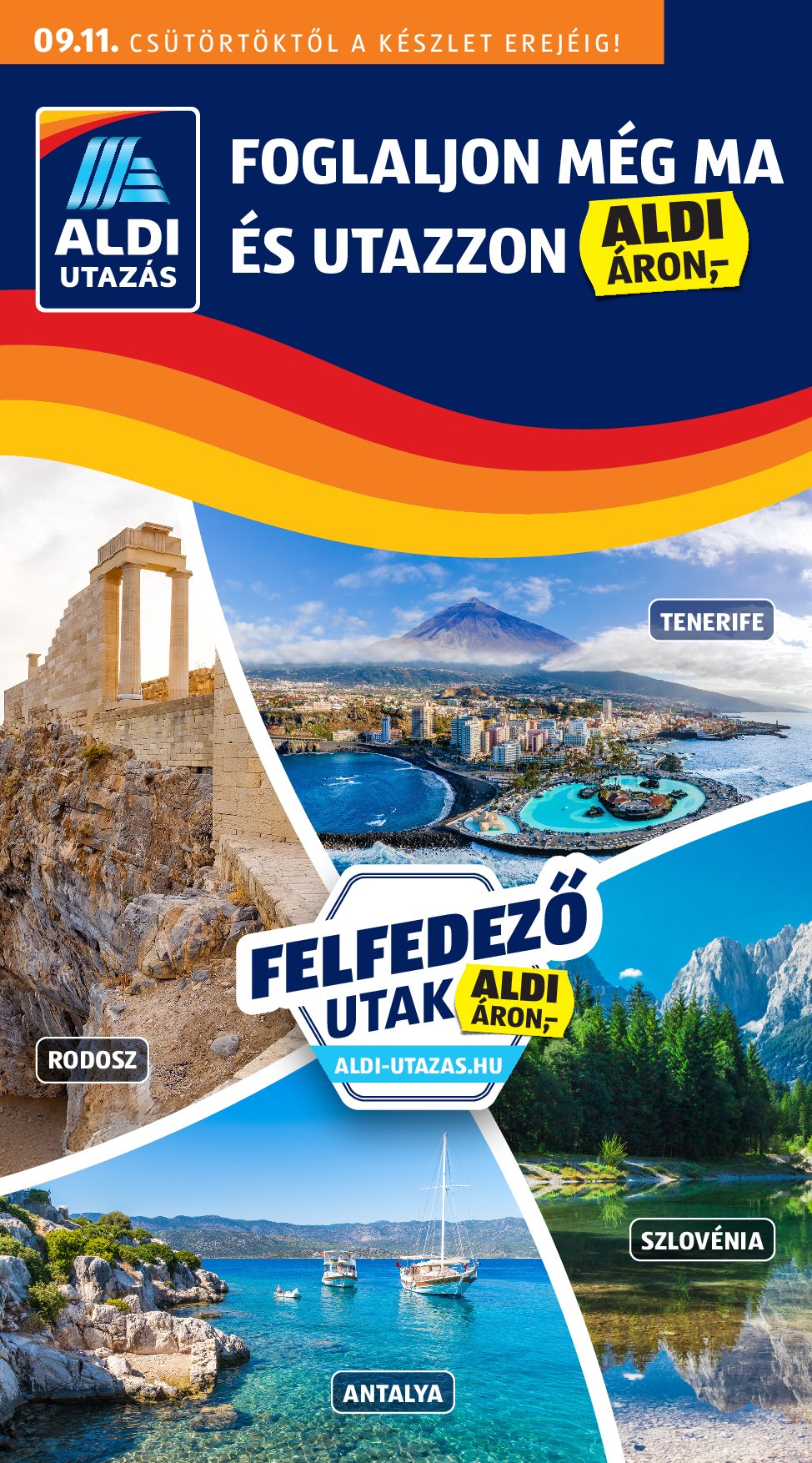aldi - Aldi - Utazás katalógus akciós újság, érvényes 09.11. - 09.17.