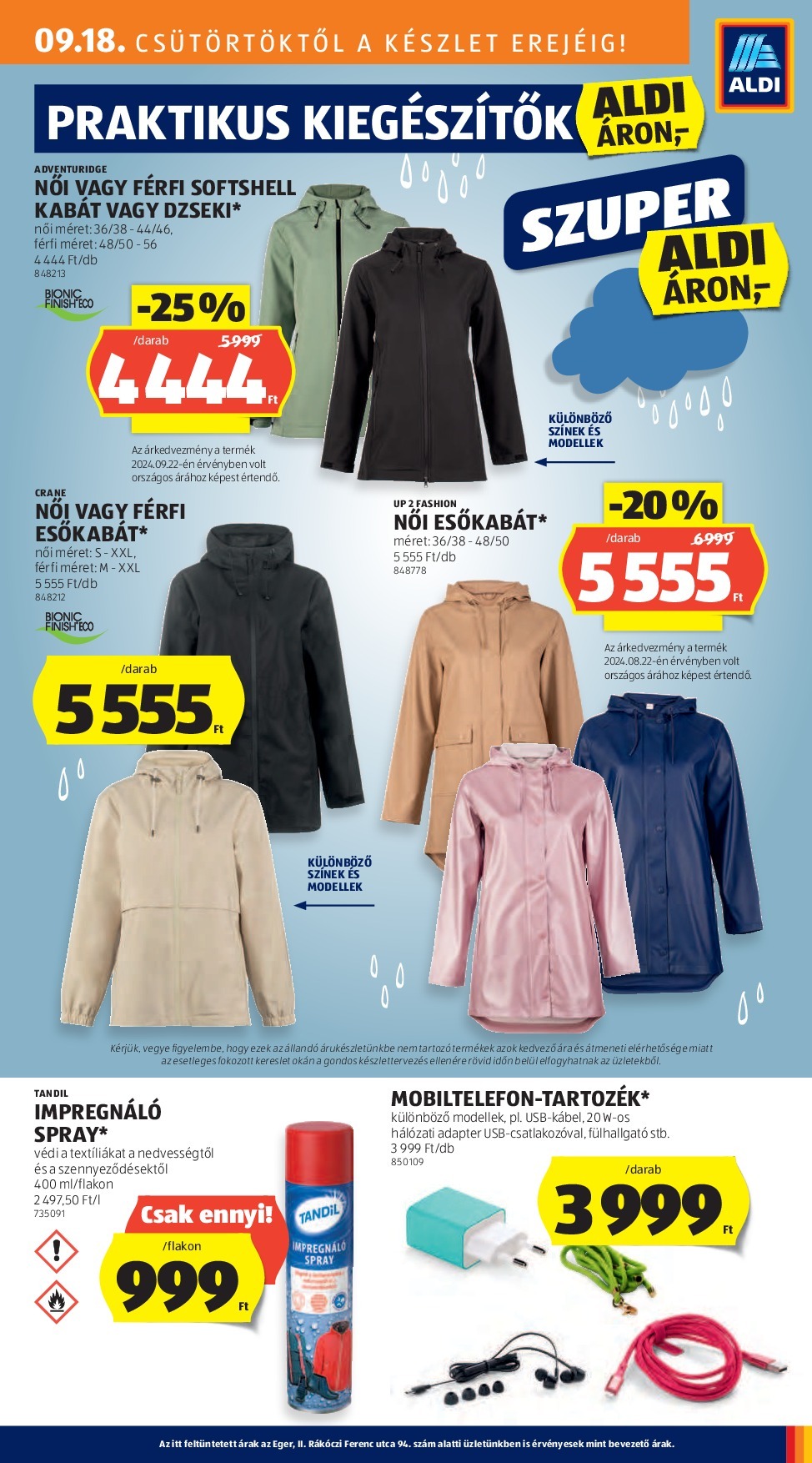 aldi - Aldi - Középső sor termékei akciós újság, érvényes 09.18. - 09.24. - page: 3