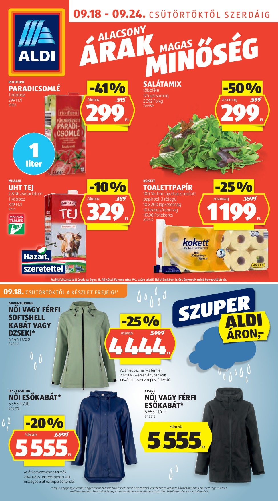 aldi - Aldi akciós újság, érvényes 09.18. - 09.24.