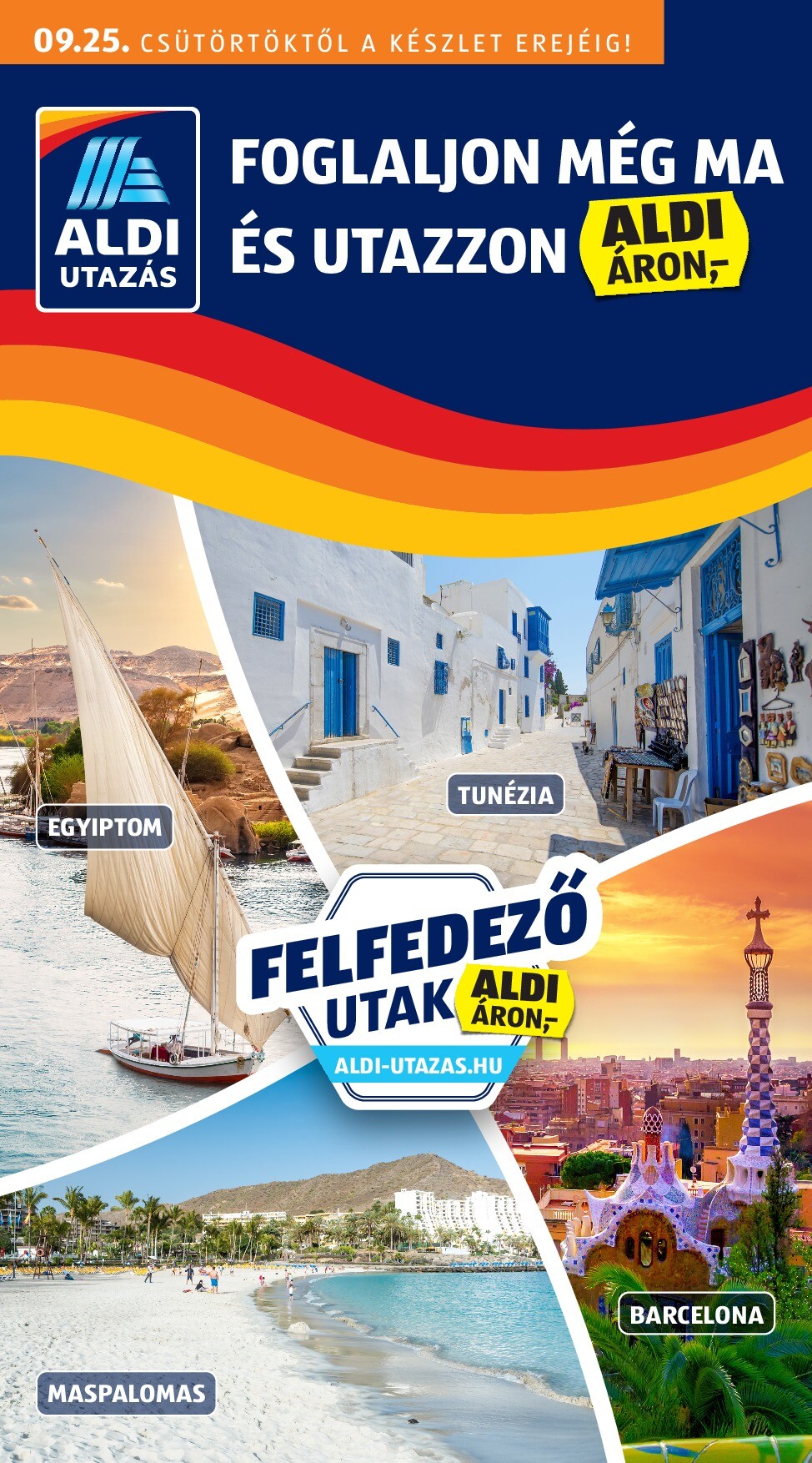 aldi - Aldi - Utazás katalógus akciós újság, érvényes 09.25. - 10.01.