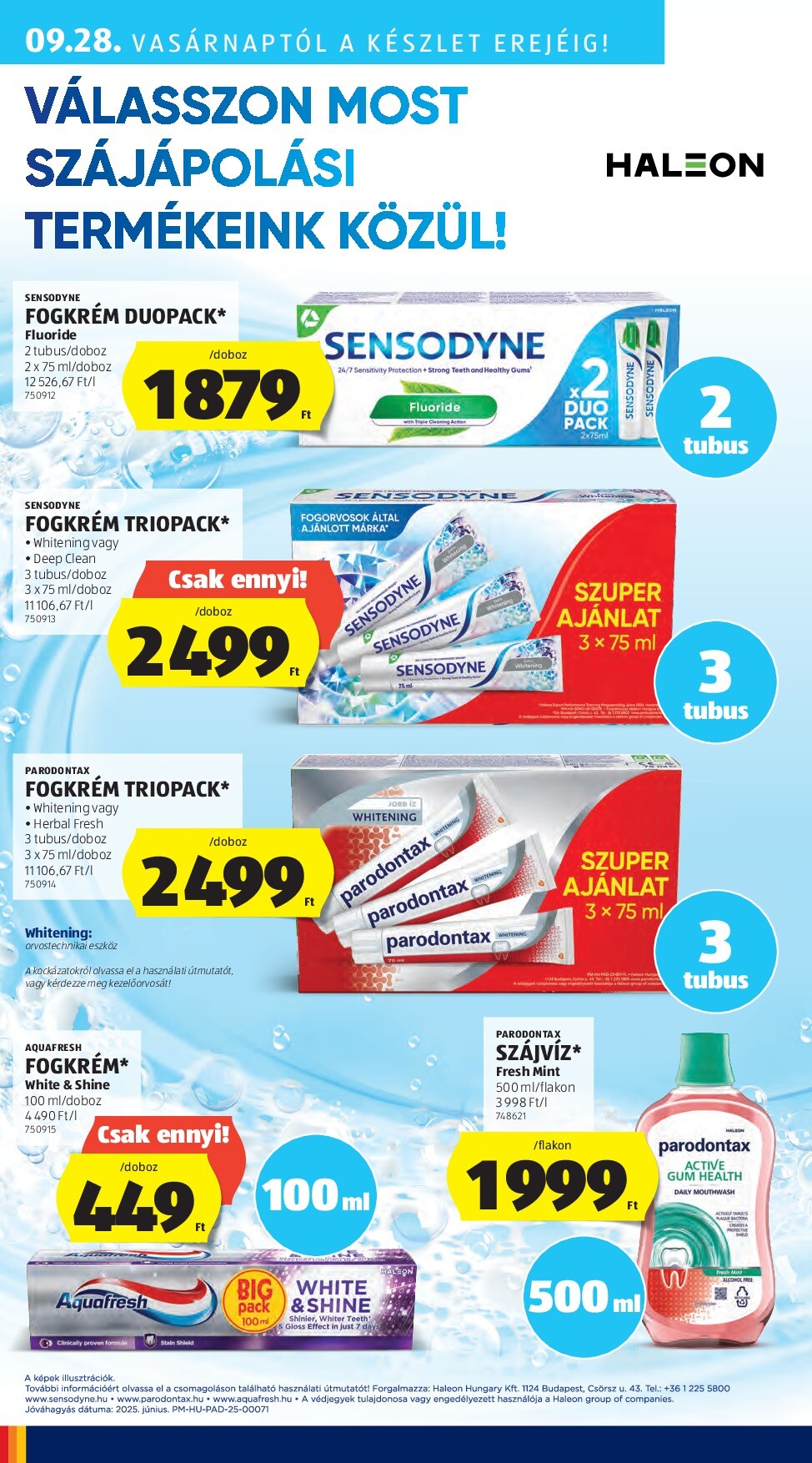 aldi - Aldi - Középső sor termékei akciós újság, érvényes 09.25. - 10.01. - page: 14
