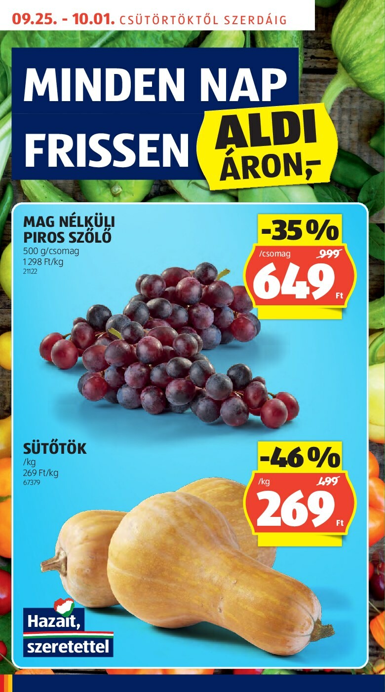 aldi - Aldi akciós újság, érvényes 09.25. - 10.01. - page: 14