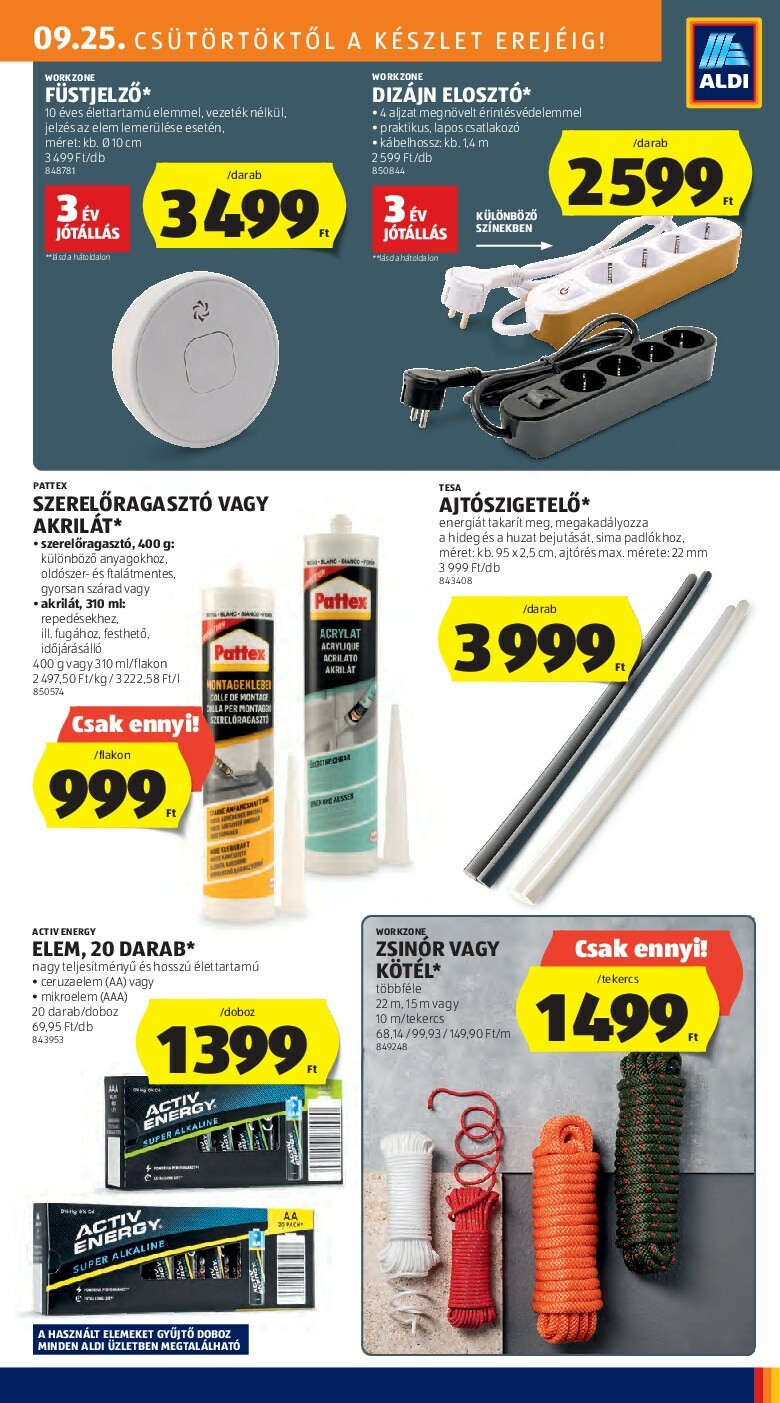 aldi - Aldi akciós újság, érvényes 09.25. - 10.01. - page: 25