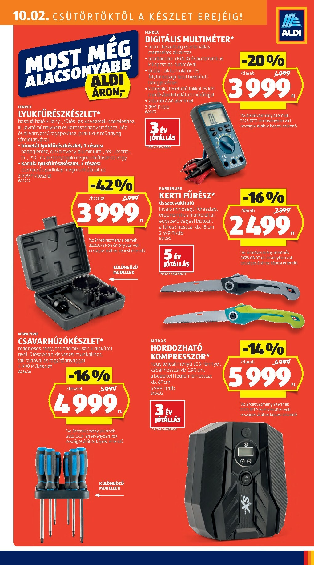 aldi - Aldi - Középső sor termékei akciós újság, érvényes 10.02. - 10.08. - page: 7