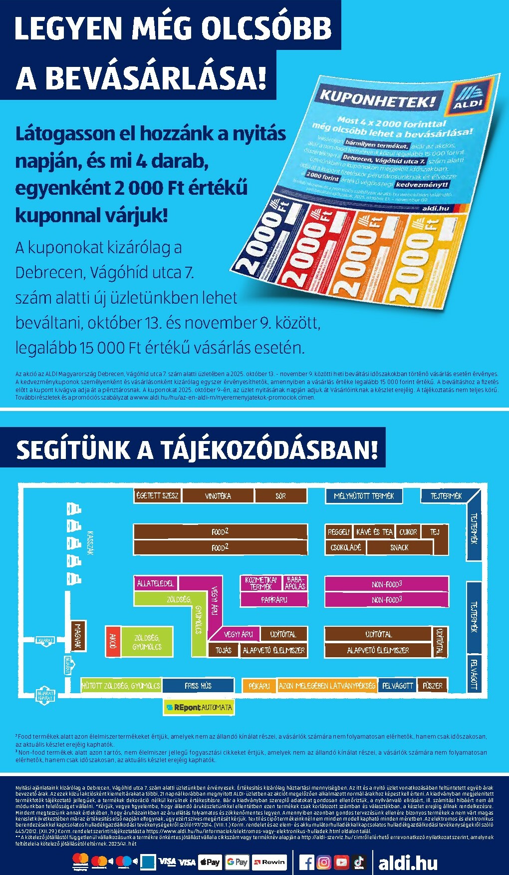 aldi - Aldi - Üzletnyitás: Debrecen, akciós újság, érvényes 10.09. - 10.11. - page: 16