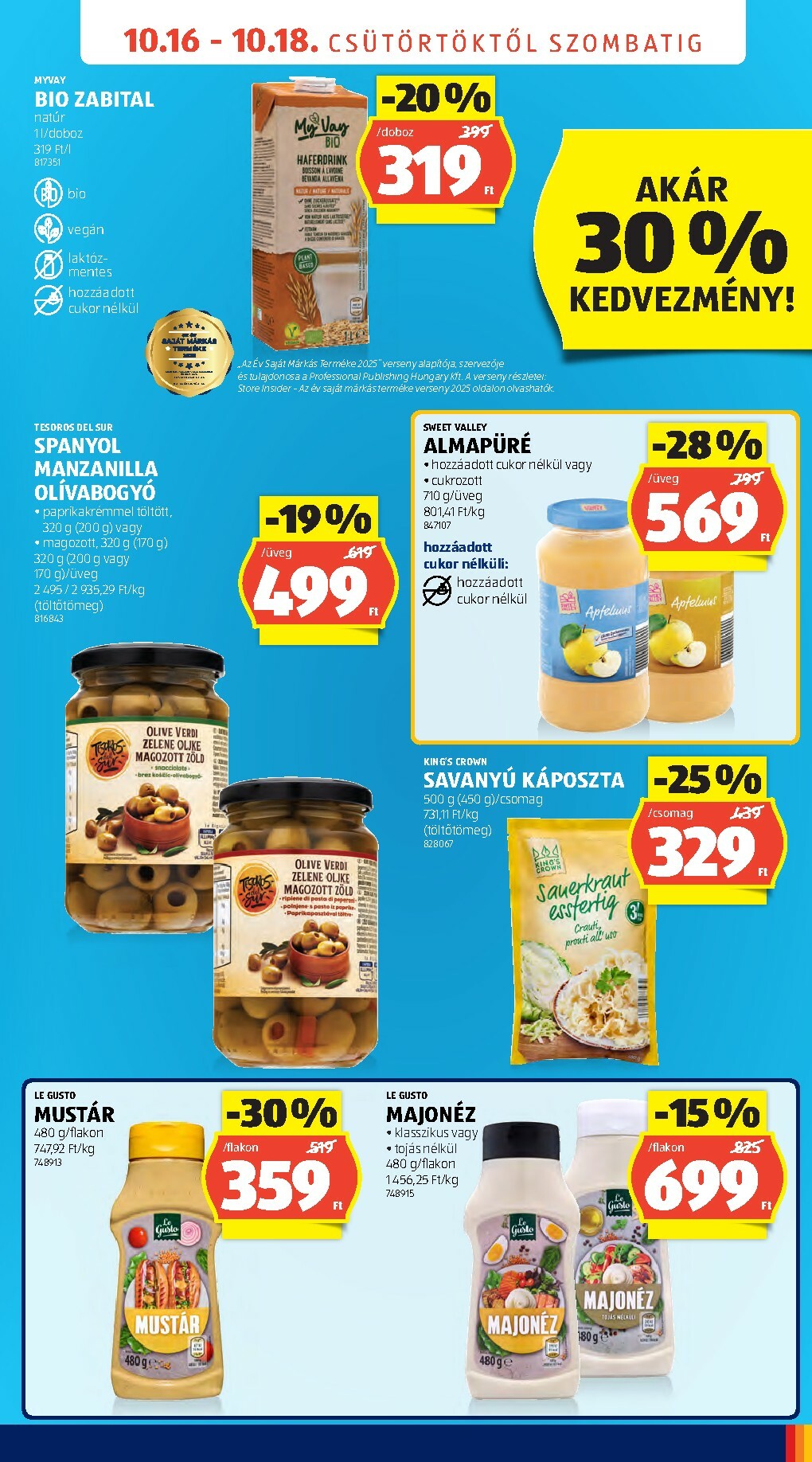 aldi - Aldi - Üzletnyitás: Budapest, akciós újság, érvényes 10.16. - 10.18. - page: 3