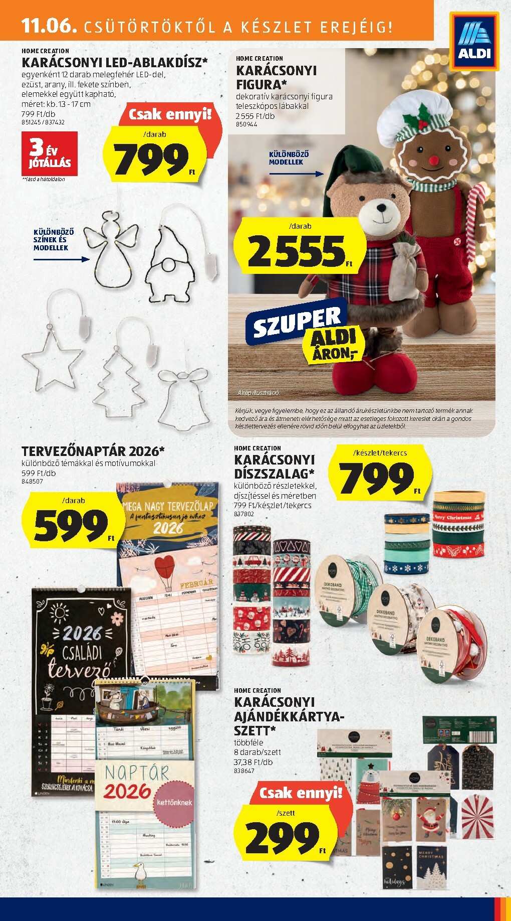aldi - Aldi - Középső sor termékei akciós újság, érvényes 11.06. - 11.12. - page: 3
