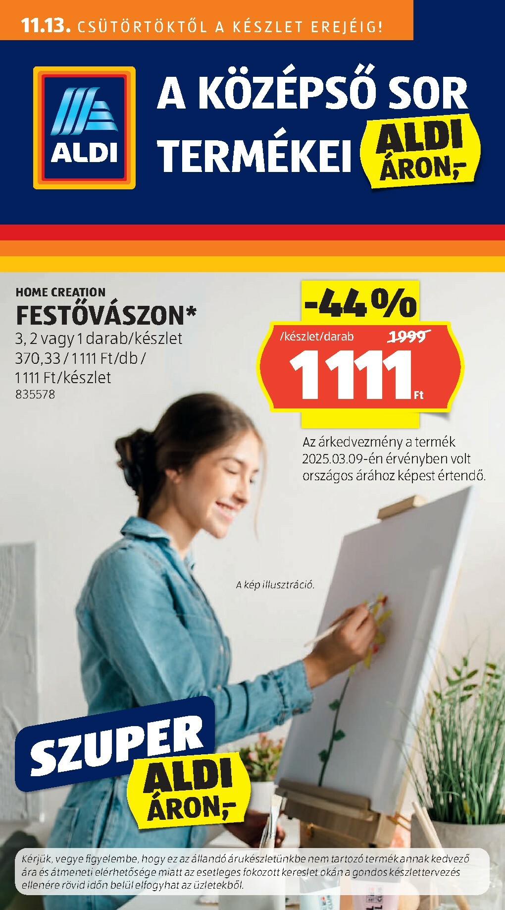 aldi - Aldi - Középső sor termékei akciós újság, érvényes 11.13. - 11.19.