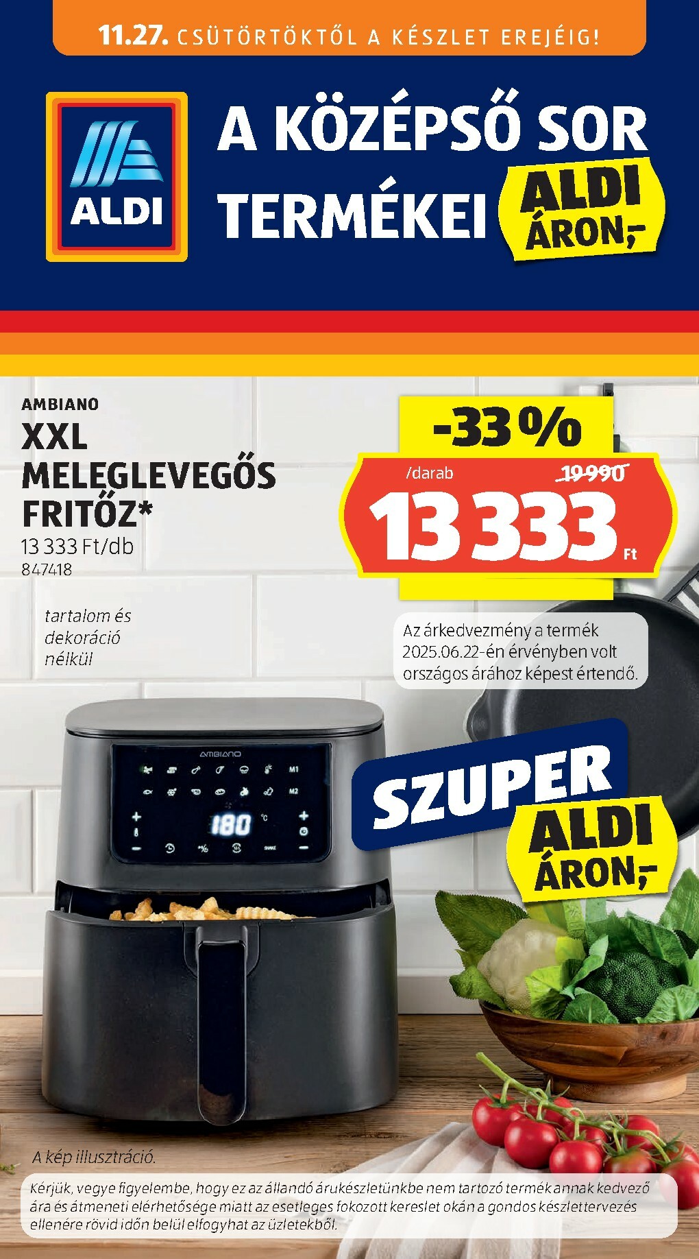 aldi - Aldi - Középső sor termékei akciós újság, érvényes 11.27. - 12.03.