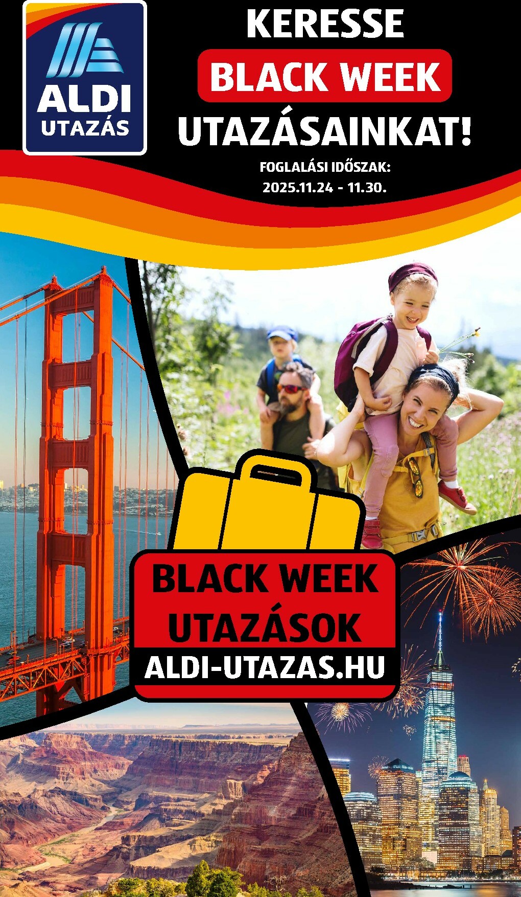 aldi - Aldi - Utazás katalógus Black Week akciós újság, érvényes 11.24. - 11.30.