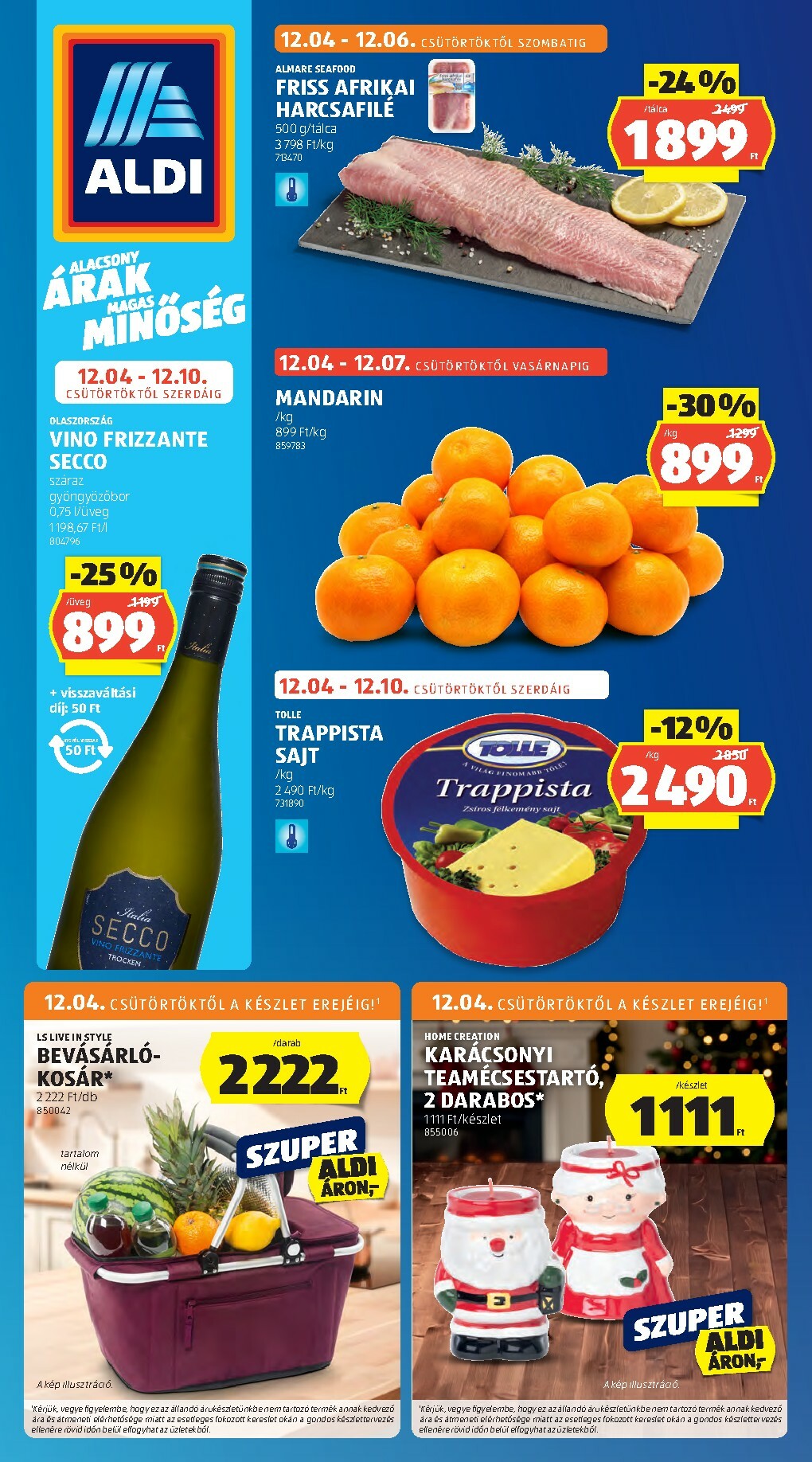 aldi - Aldi akciós újság, érvényes 12.04. - 12.10.