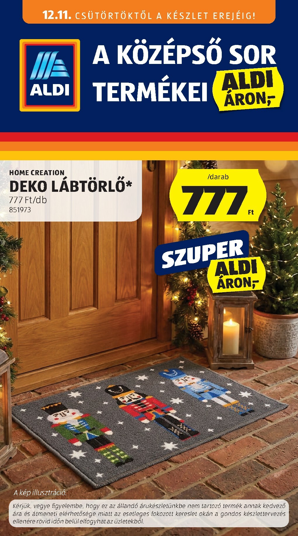 aldi - Aldi - Középső sor termékei akciós újság, érvényes 12.11. - 12.17.