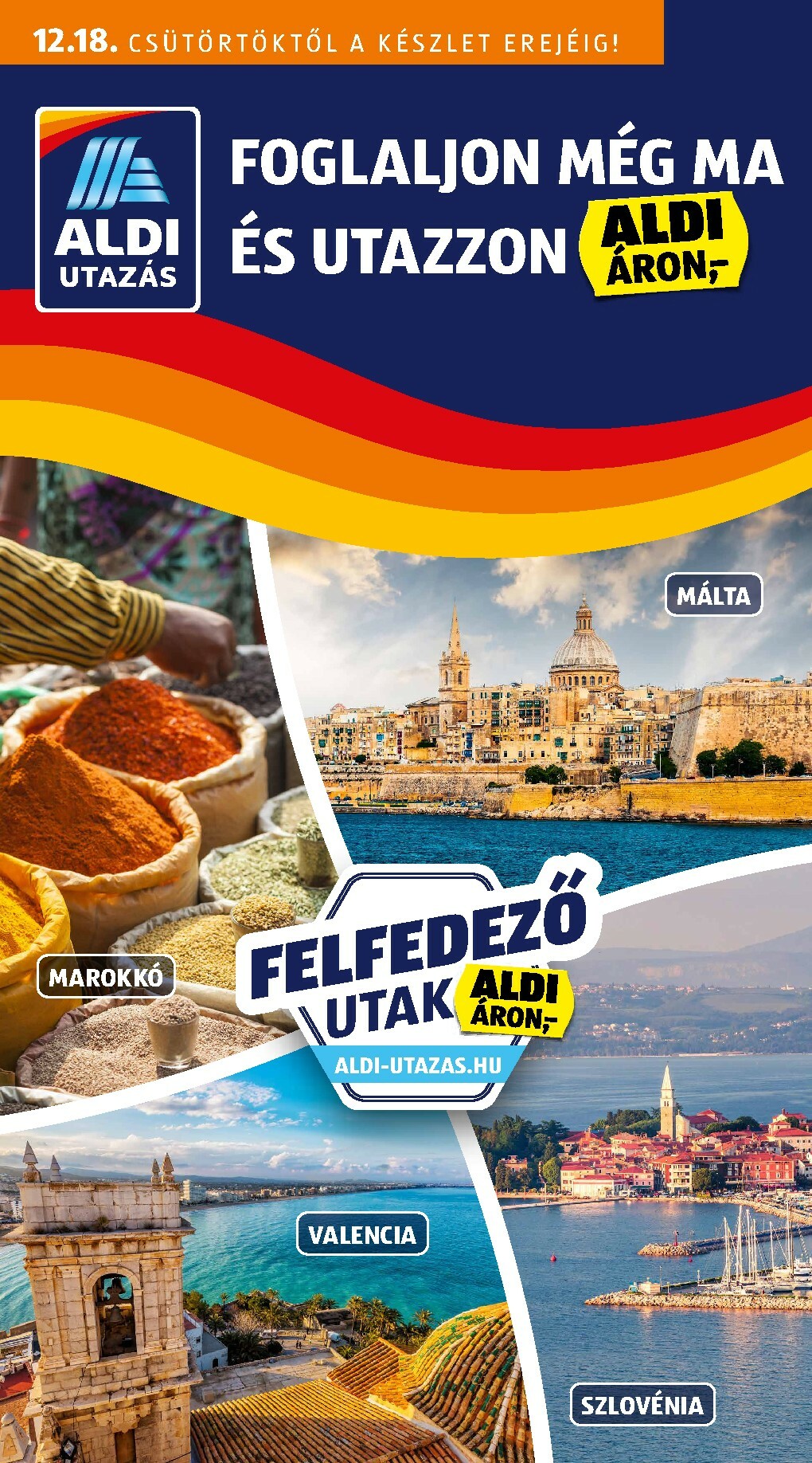 aldi - Aldi - Utazás katalógus akciós újság, érvényes 12.18. - 12.31.