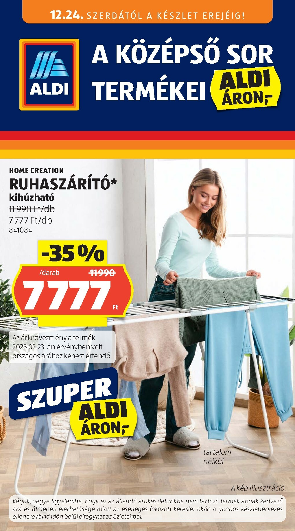 aldi - Aldi - Középső sor termékei akciós újság, érvényes 12.24. - 12.30.